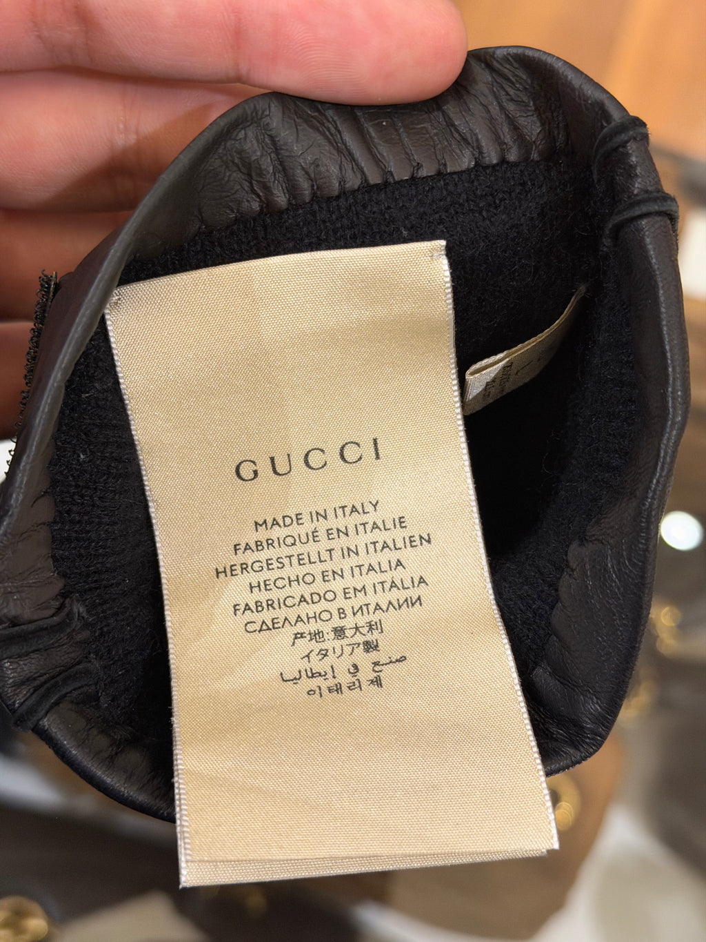 Gucci x adidas Nappa Leather Fingerless Football Gloves