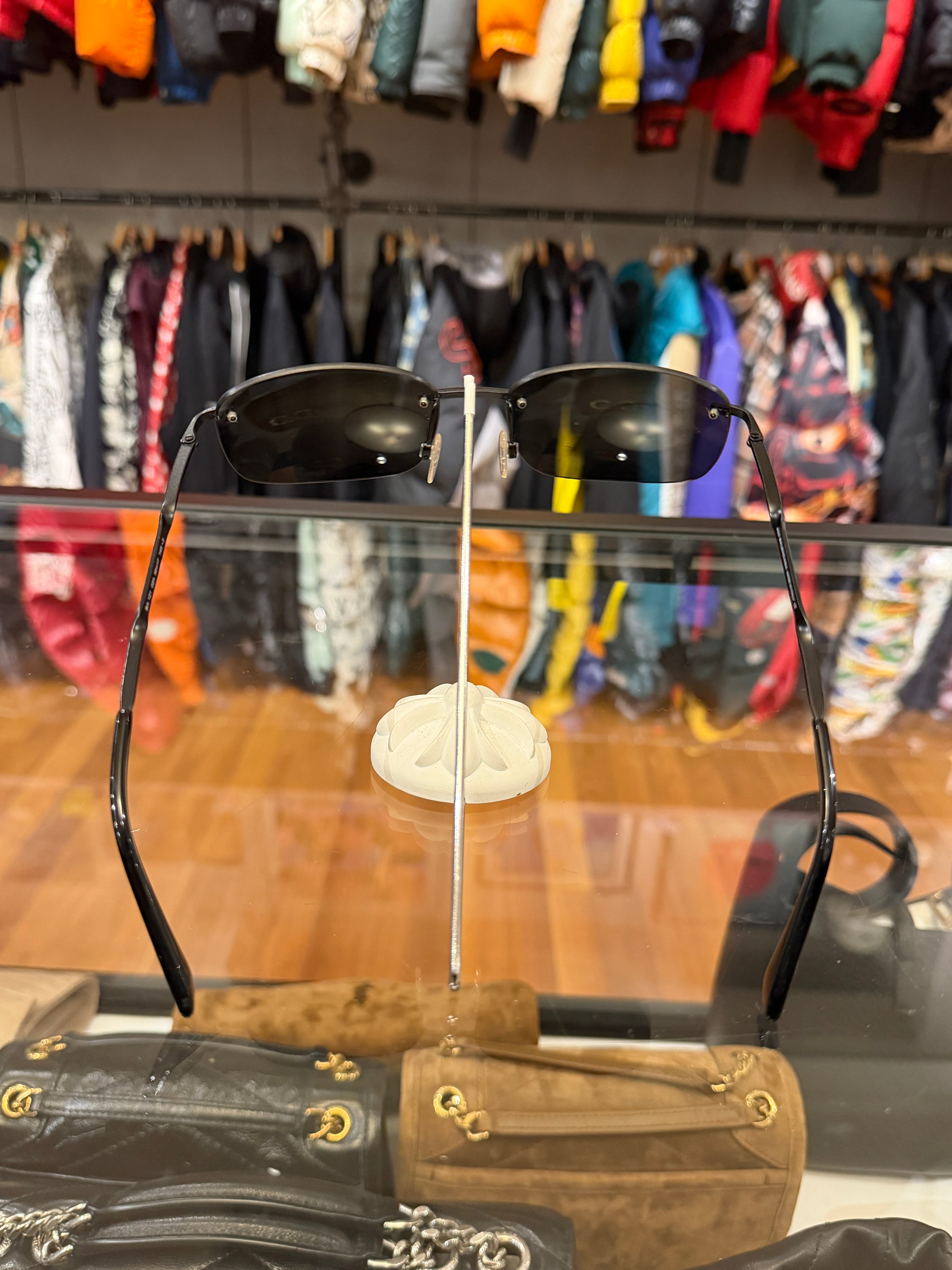 Balenciaga Rimless AOP Monogram Sunglasses