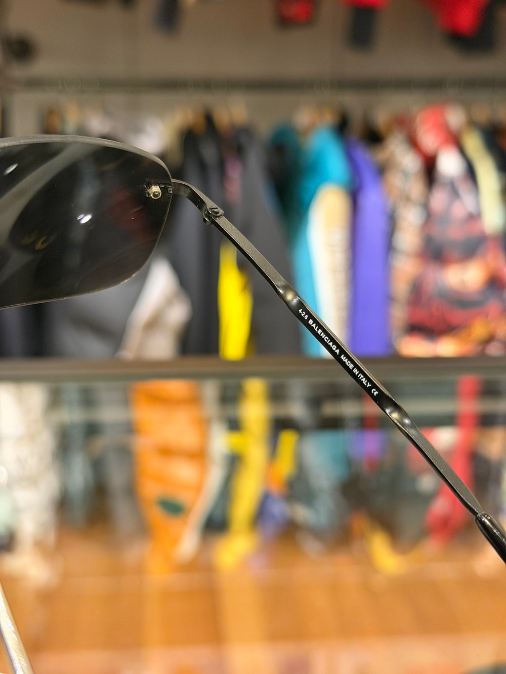Balenciaga Rimless AOP Monogram Sunglasses