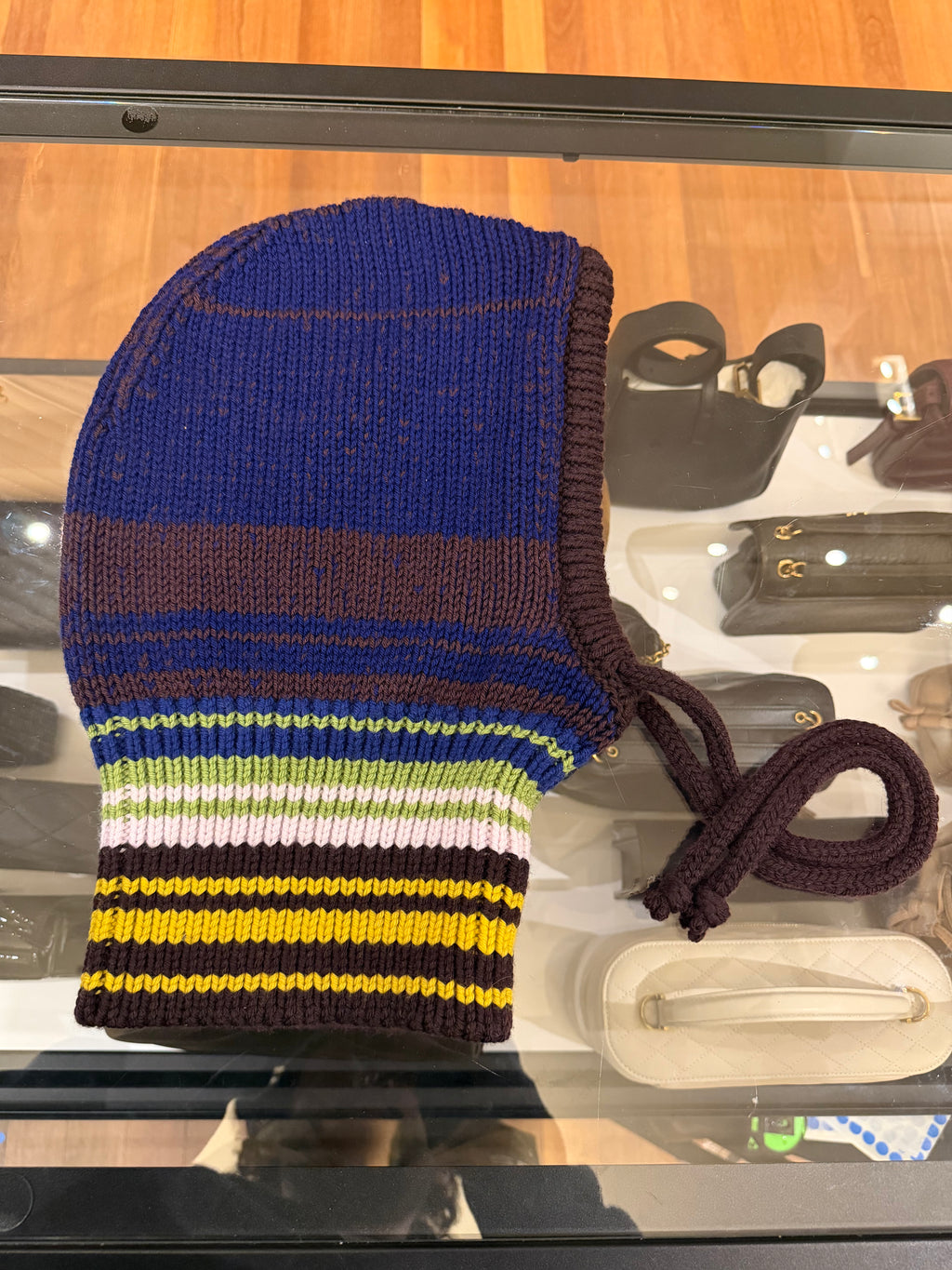 Marni Striped Ribbed-Knit Balaclava