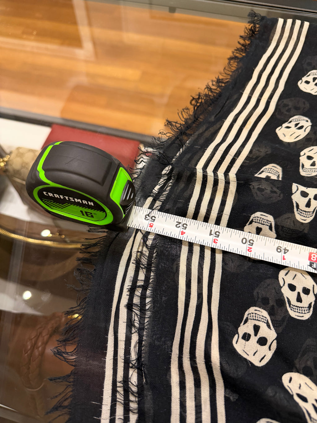 McQueen Classic Skull Wool Scarf