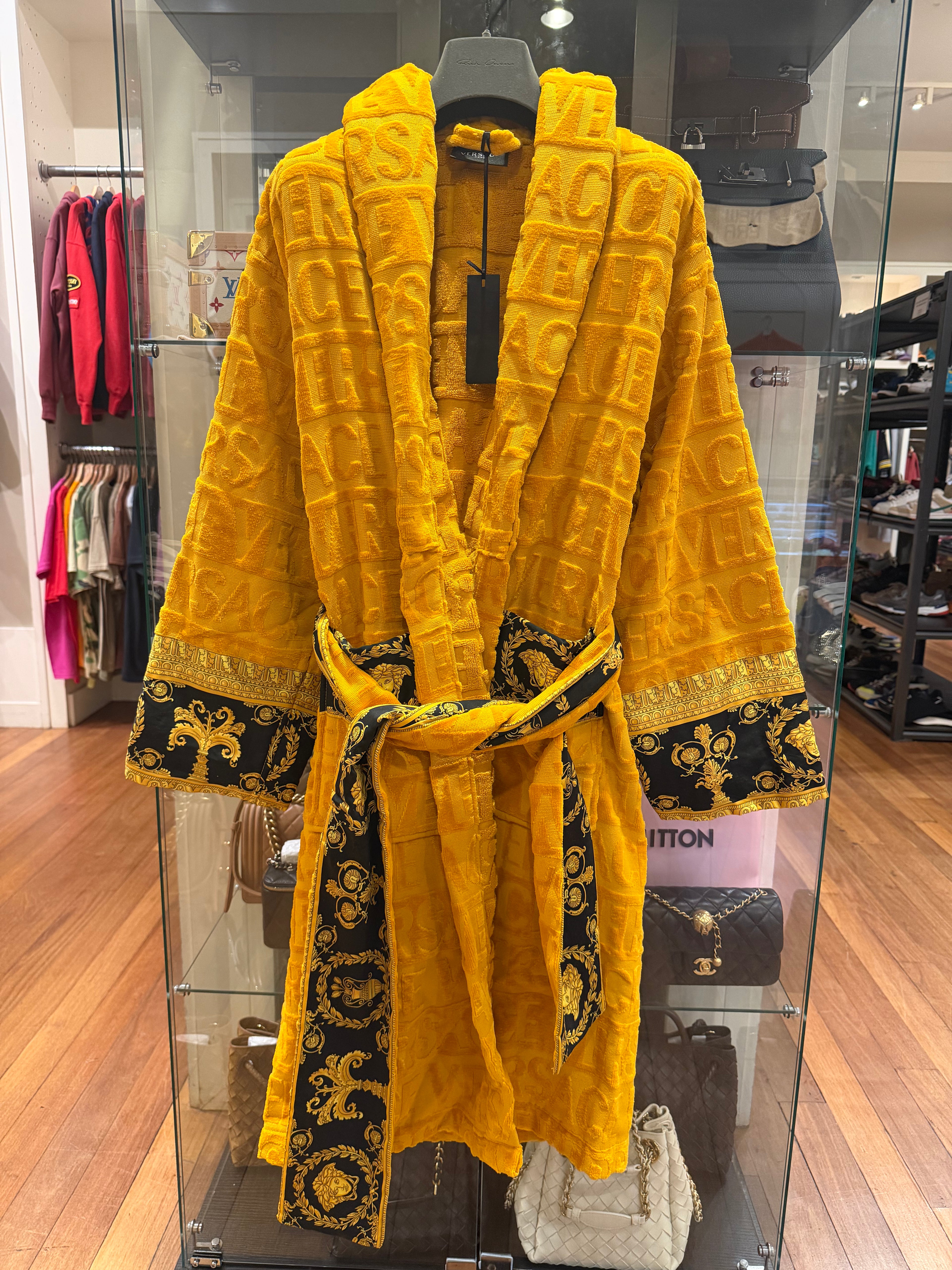 Versace ‘I Love Baroque’ Bathrobe - Yellow