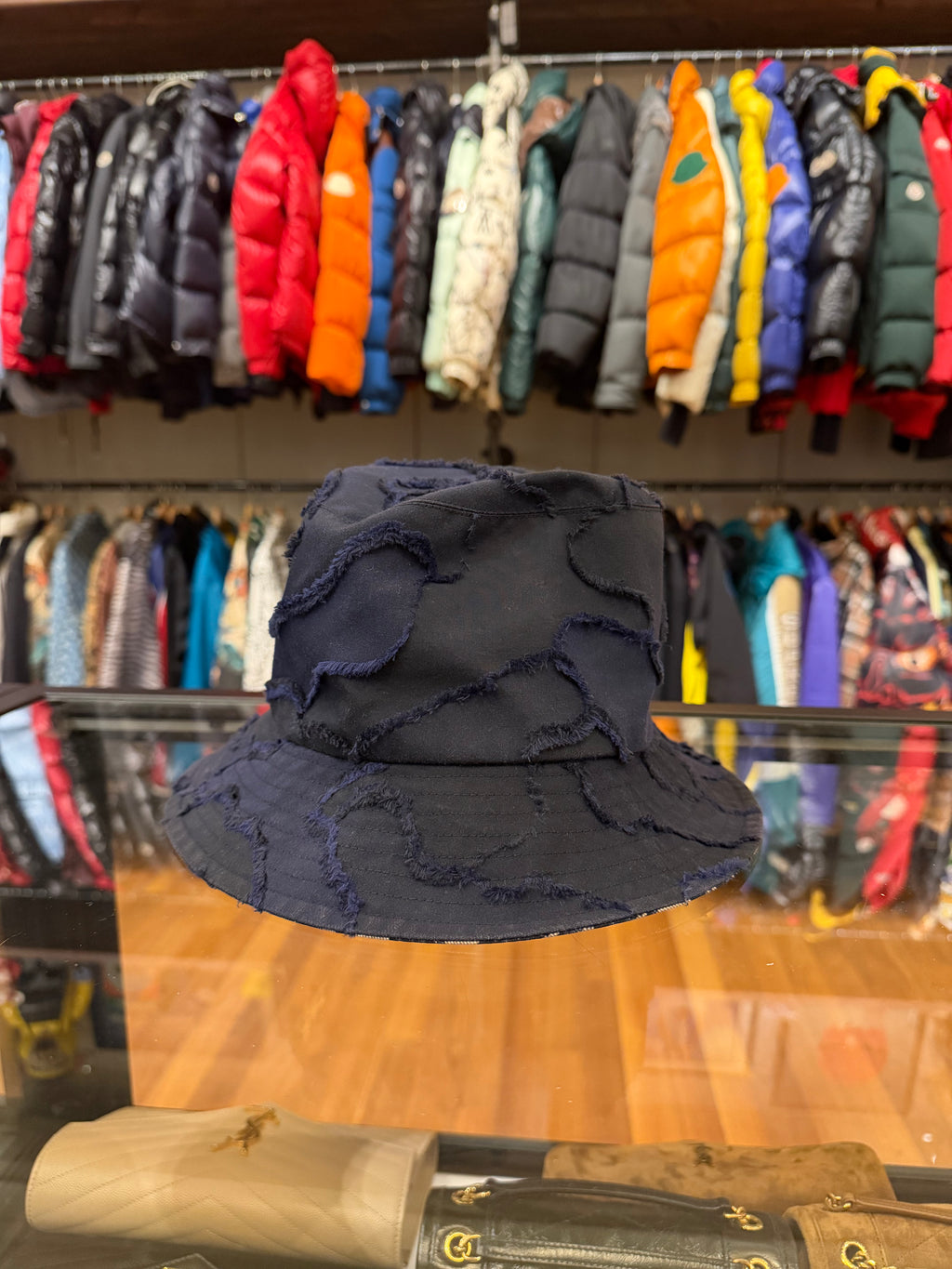 Dior Frayed Camouflage Bucket Hat