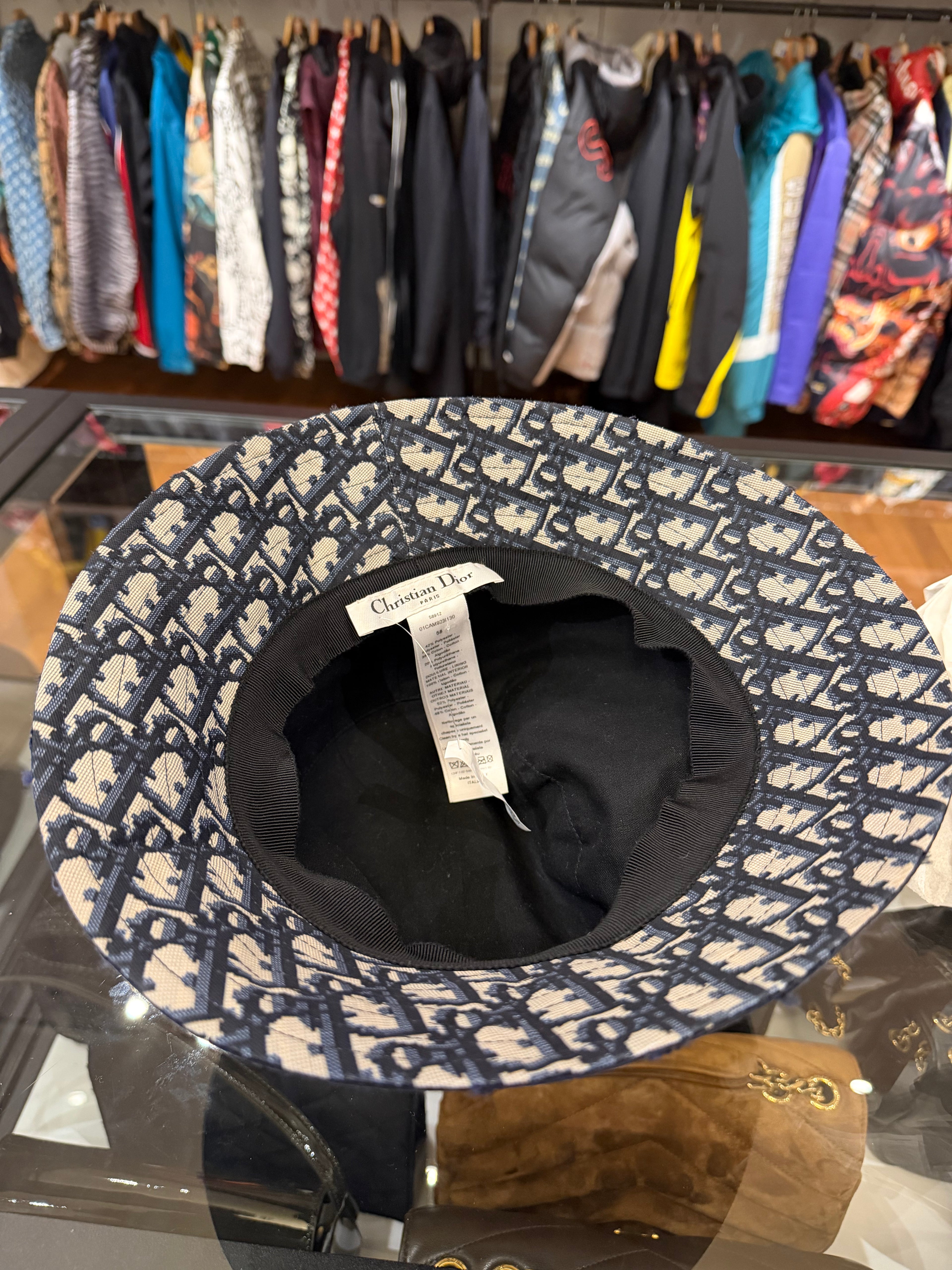 Dior Frayed Camouflage Bucket Hat