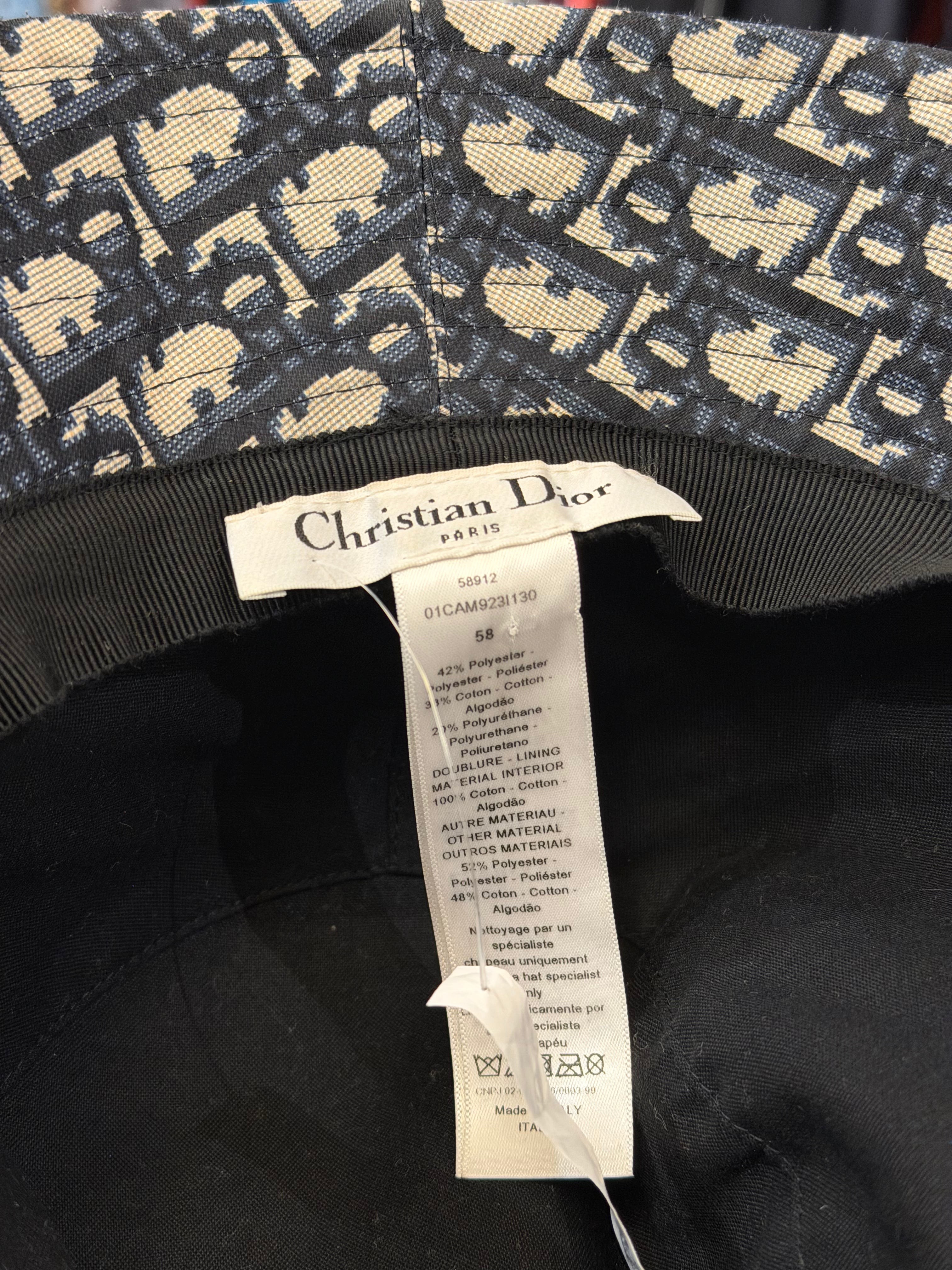 Dior Frayed Camouflage Bucket Hat