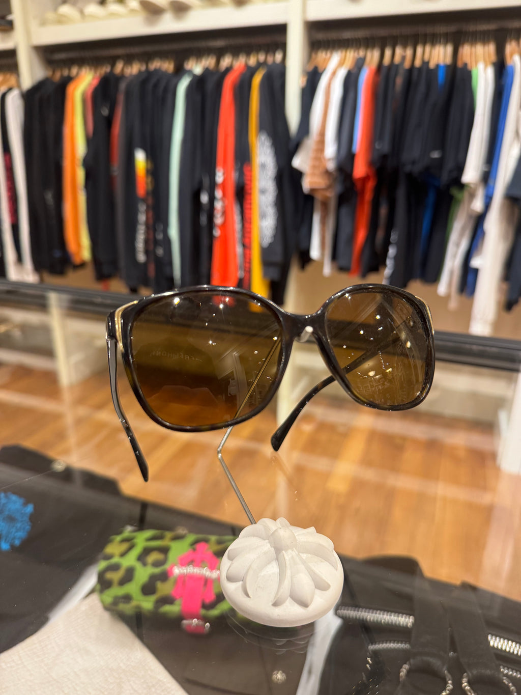 Prada Round Sunglasses - Brown