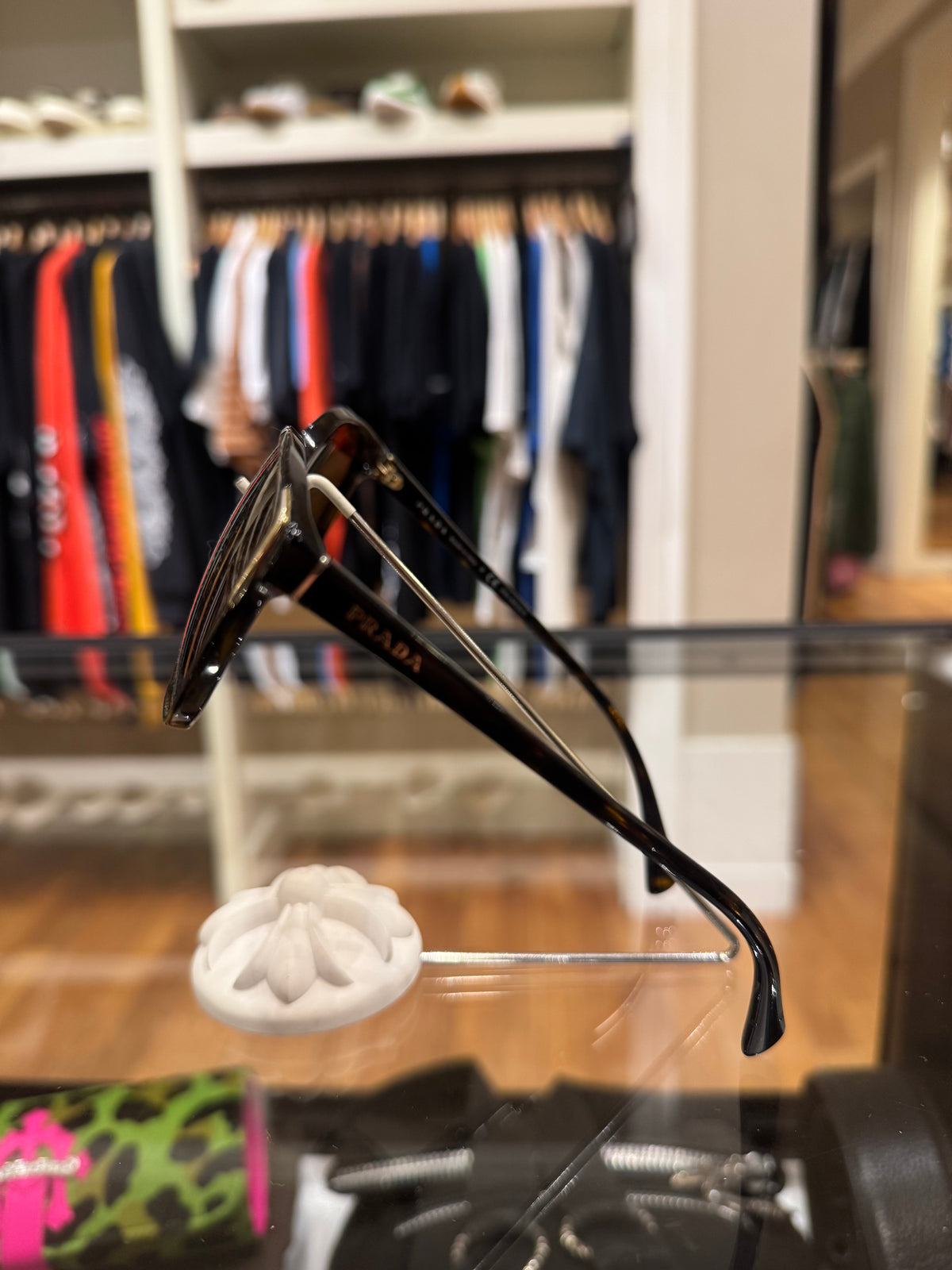 Prada Round Sunglasses - Brown