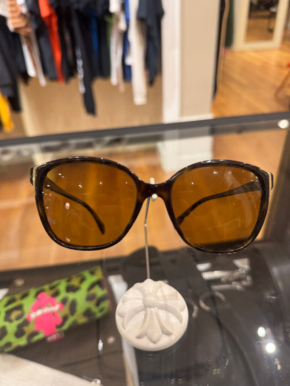 Prada Round Sunglasses - Brown