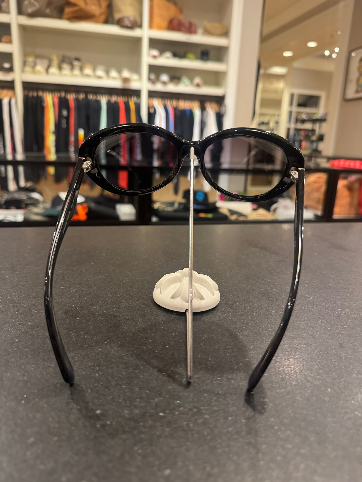 Prada Cat Eye Sunglasses Black Acetate