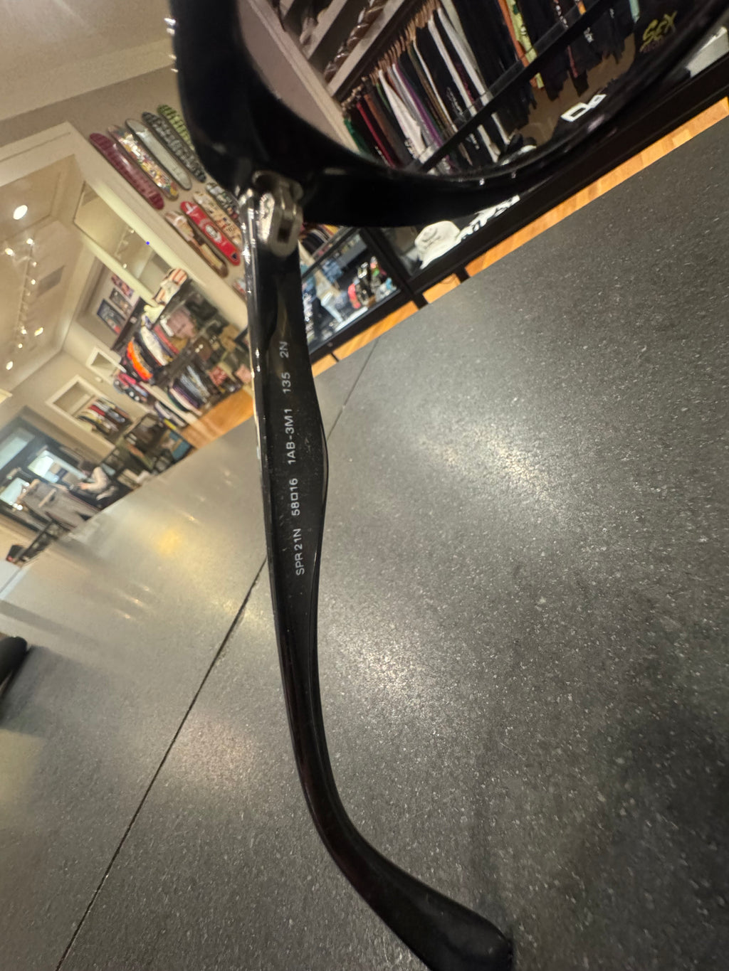Prada Cat Eye Sunglasses Black Acetate