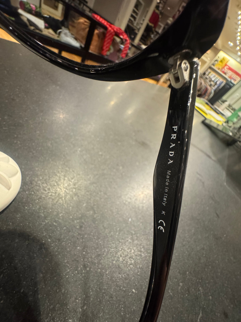 Prada Cat Eye Sunglasses Black Acetate