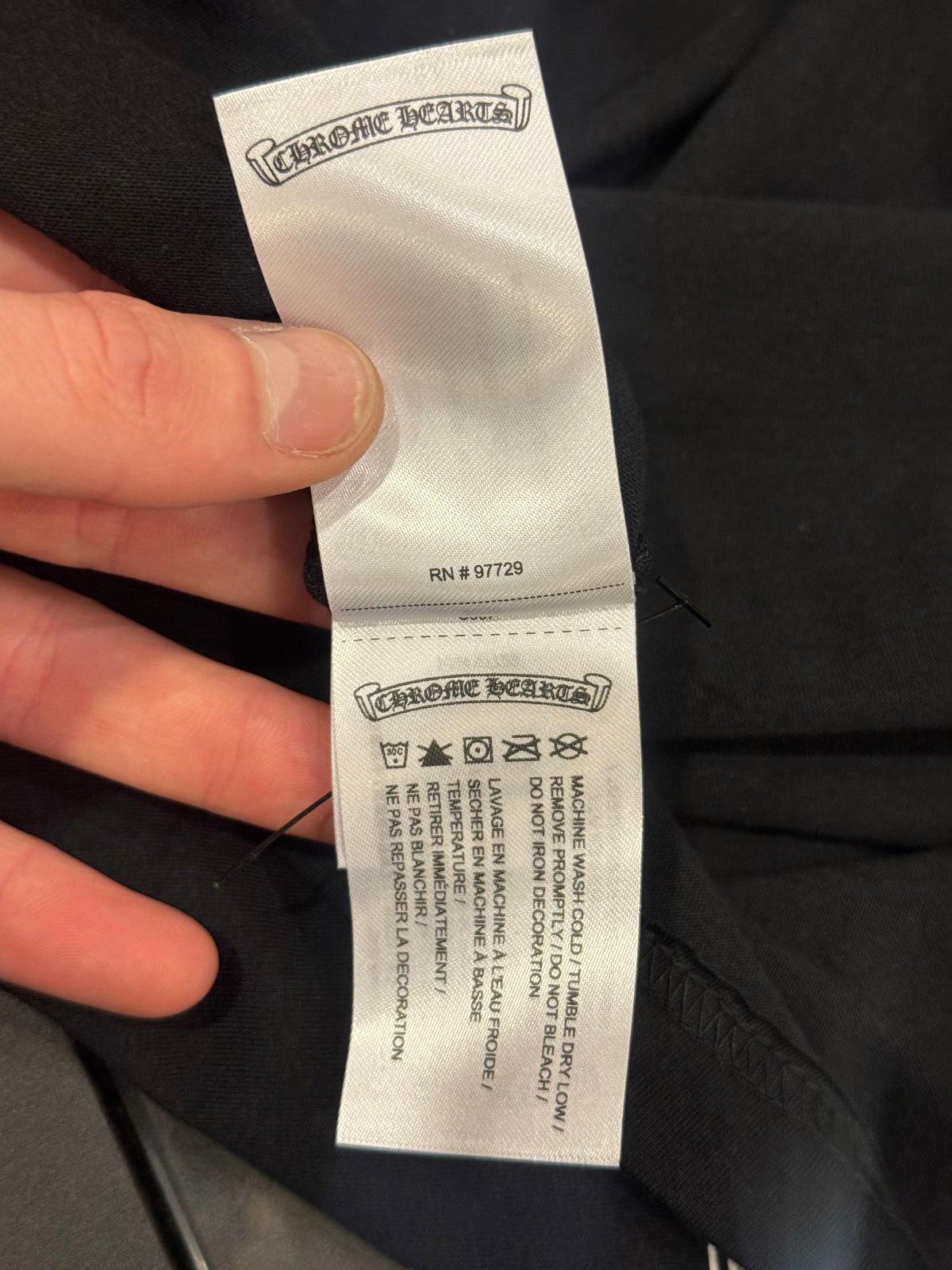 Chrome Hearts Neck Logo Pocket Tee - Black