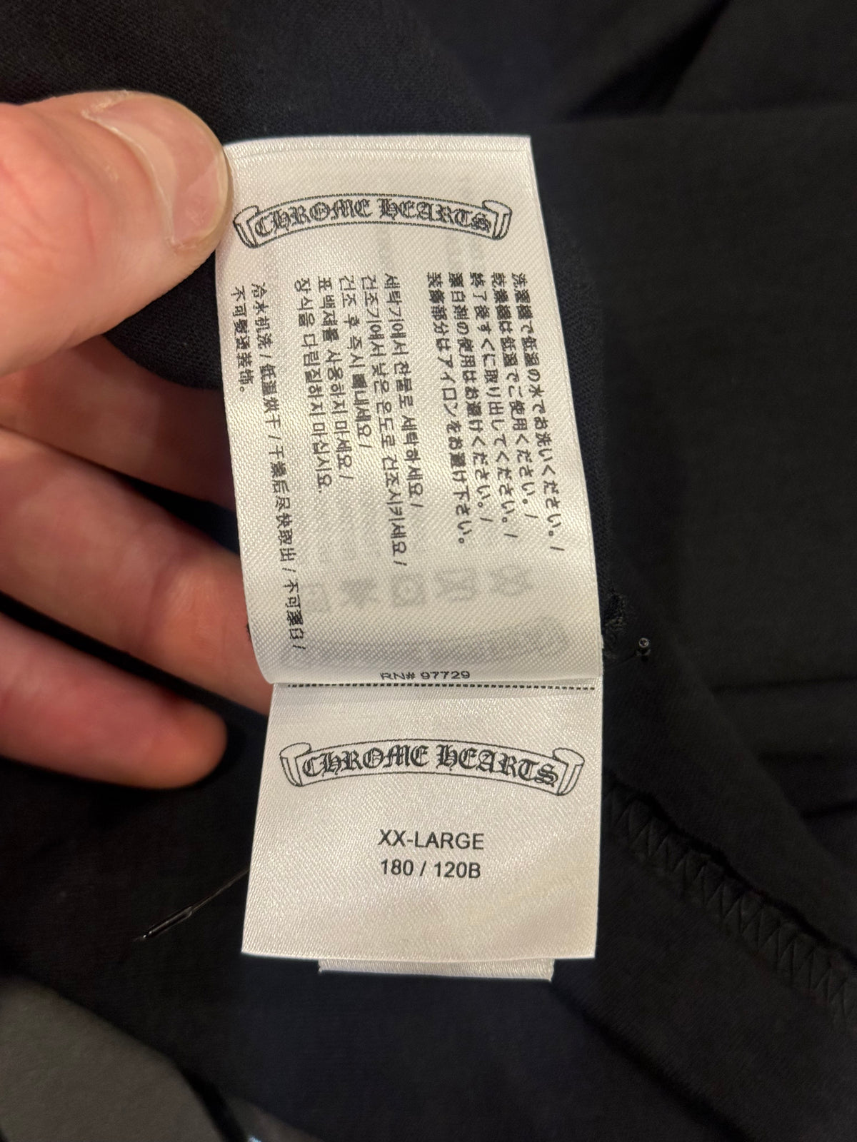 Chrome Hearts Neck Logo Pocket Tee - Black