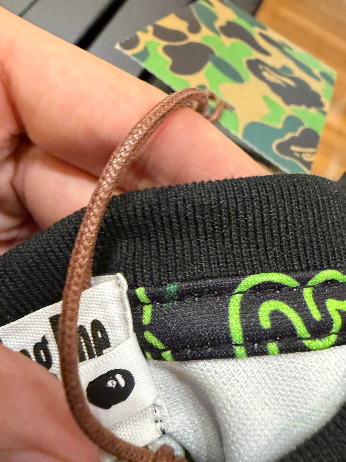 Bape x Razer Neon CamoJersey Tee - Green