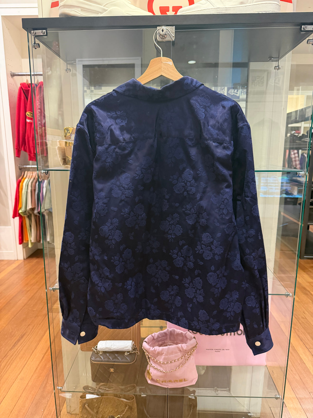 Bode Tonal Floral Jaquard Button Down