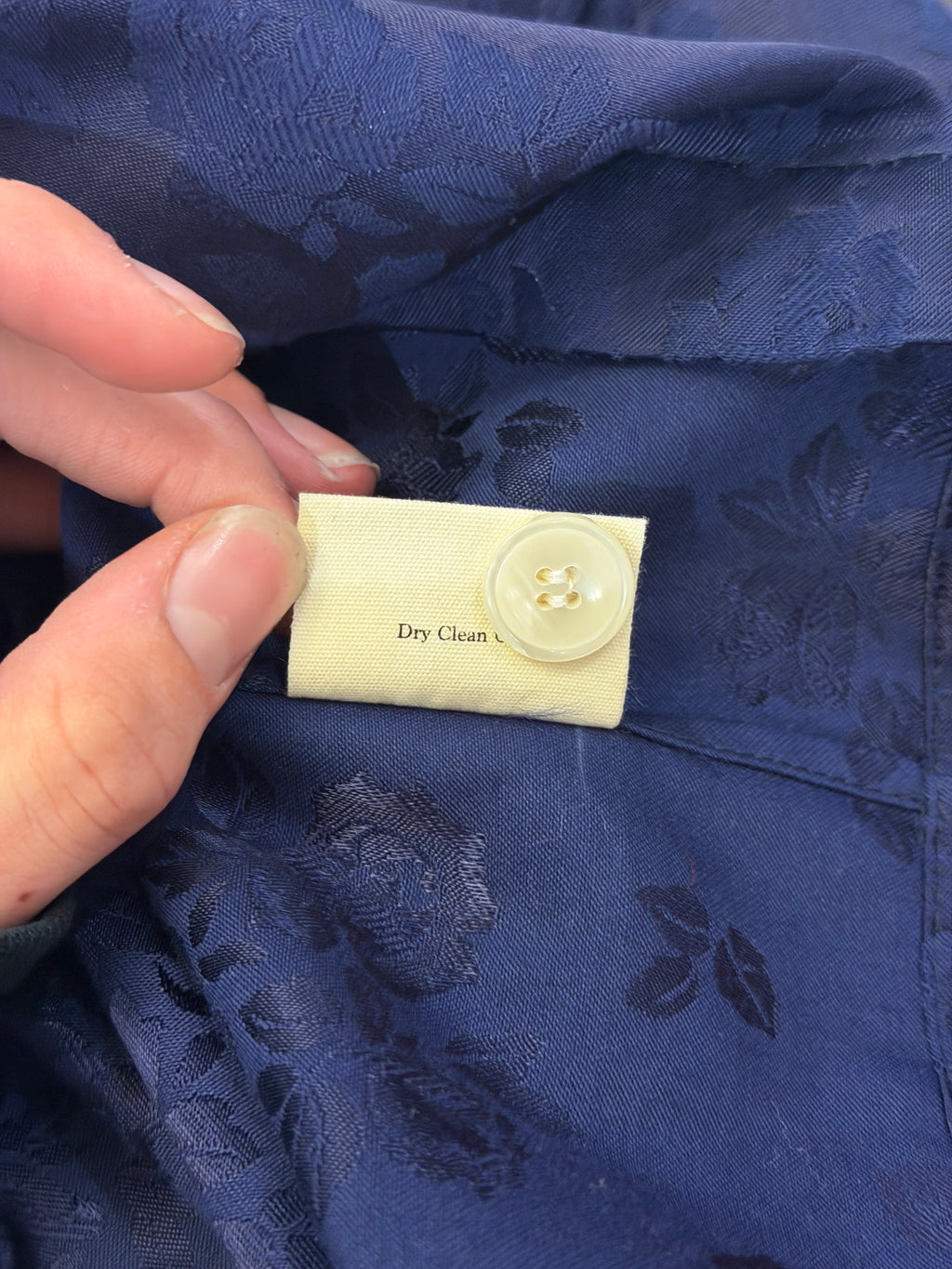 Bode Tonal Floral Jaquard Button Down