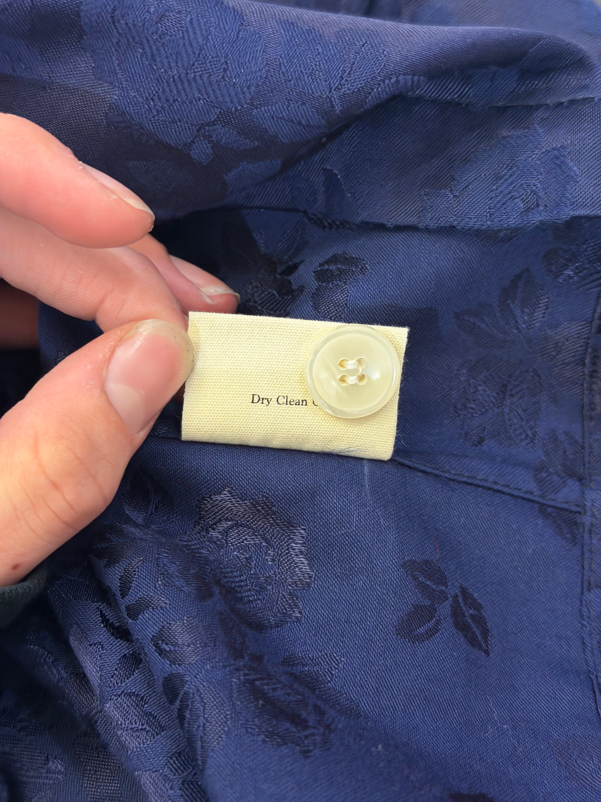 Bode Tonal Floral Jaquard Button Down