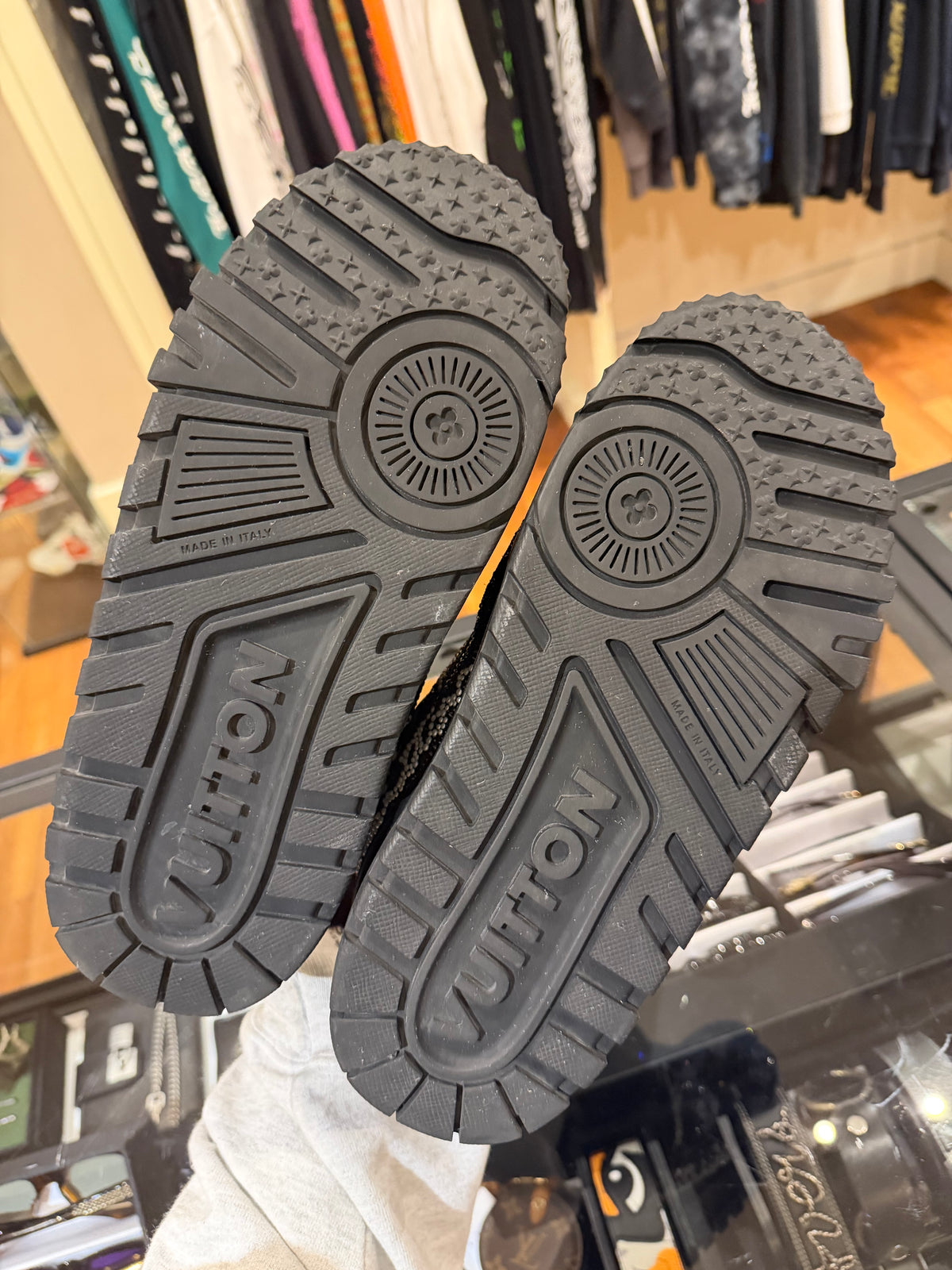 Louis Vuitton Swarovski Crystal LV Maxi Trainer - Black