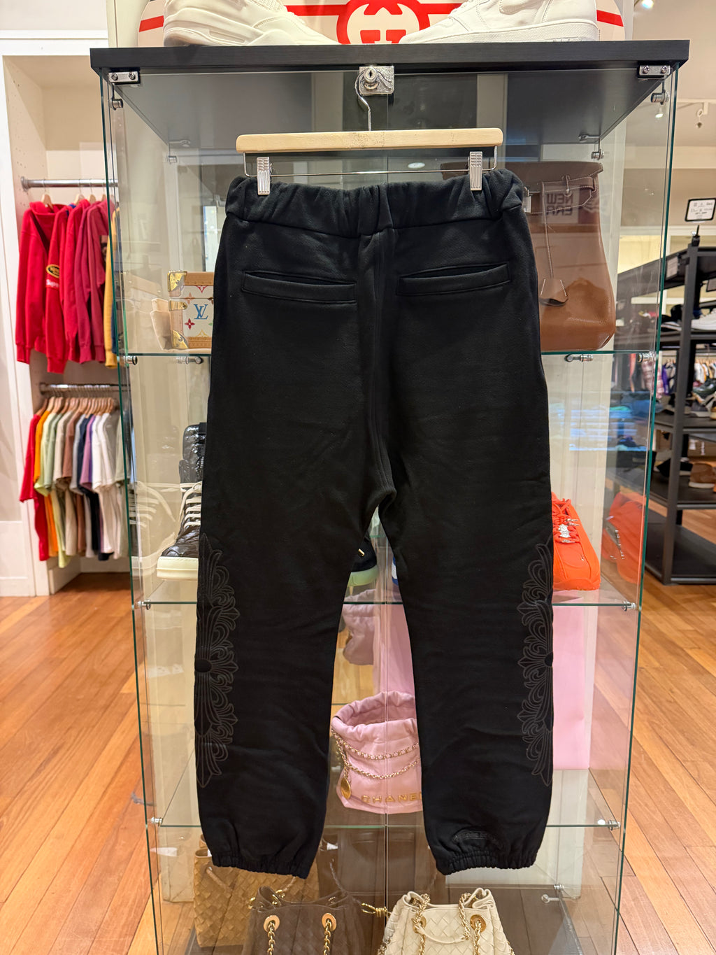 Chrome Hearts CH Floral Sweatpants - Black/Black