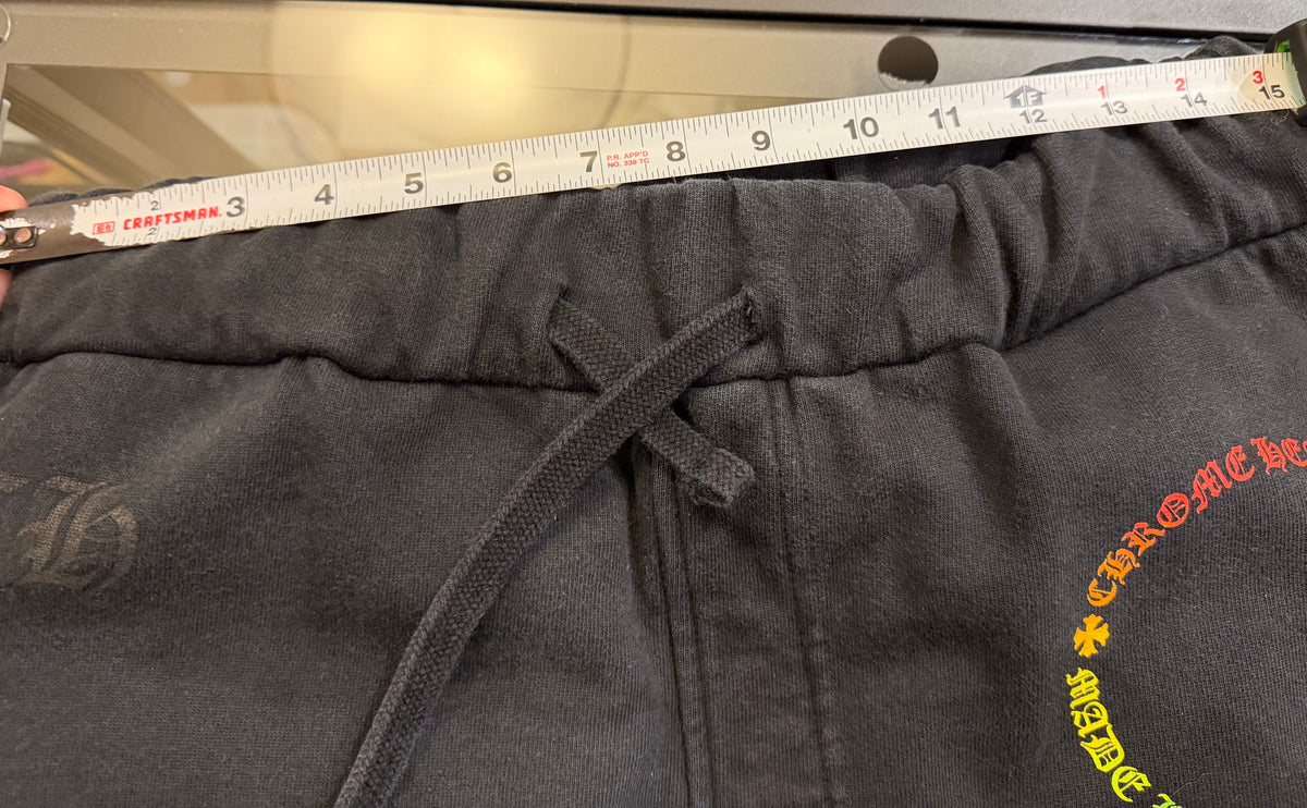 Chrome Hearts Gradient Floral Circle Sweatpants - Black
