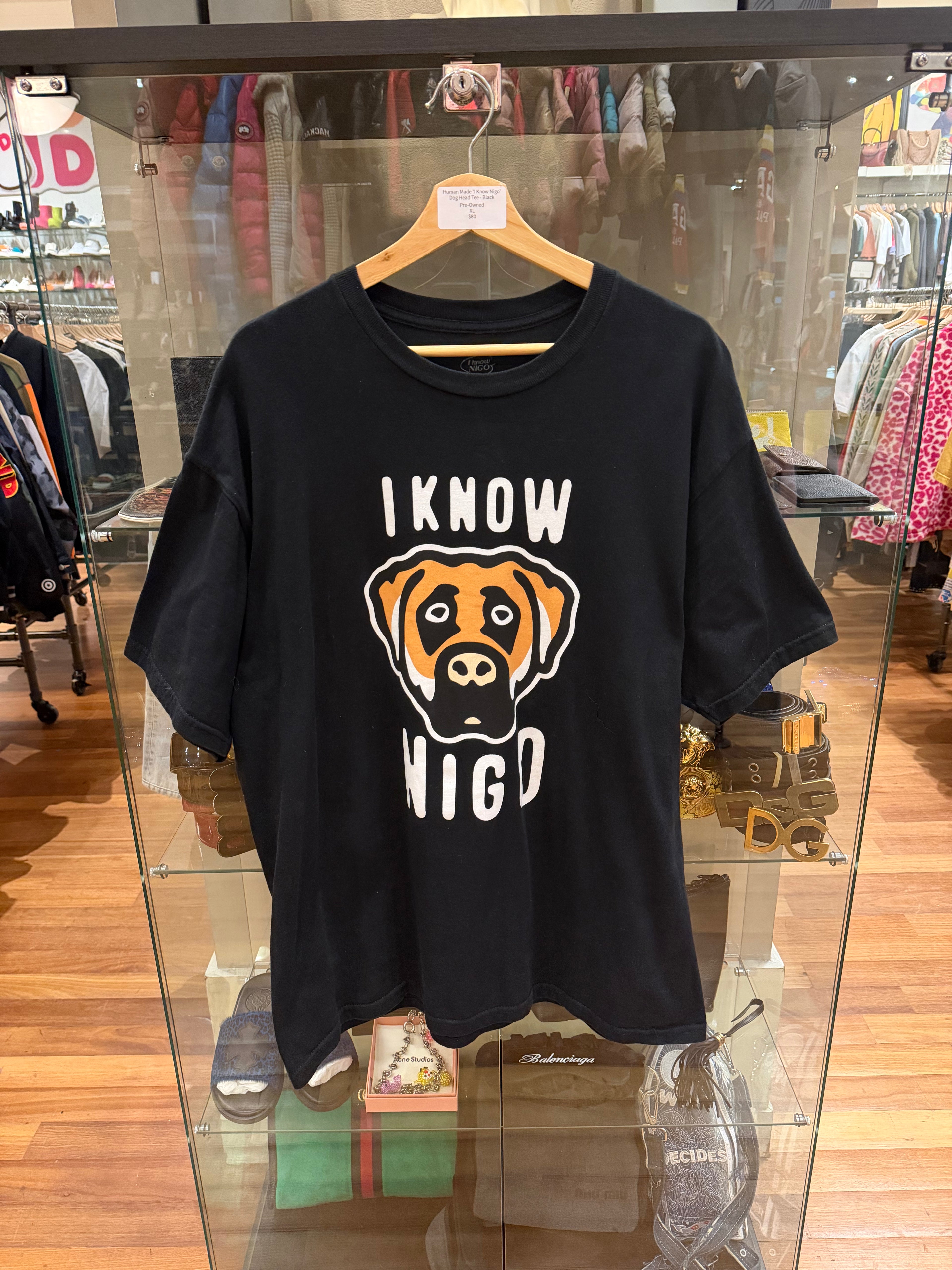 Human Made 'I Know Nigo' Dog Head Tee - Black
