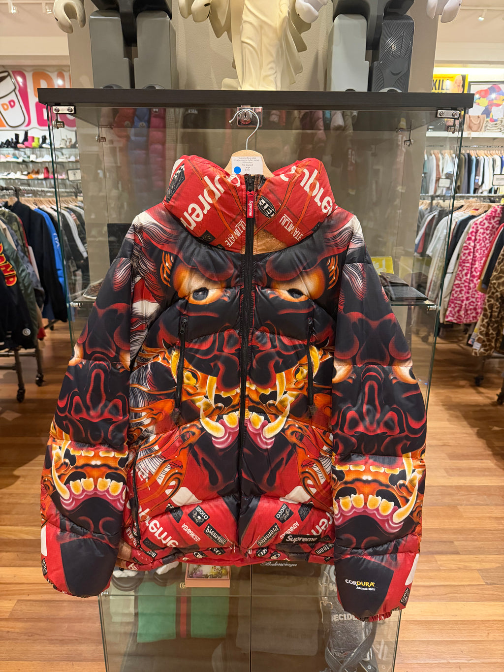 Supreme Reversible Featherweight Puffer Jacket - Demon Red