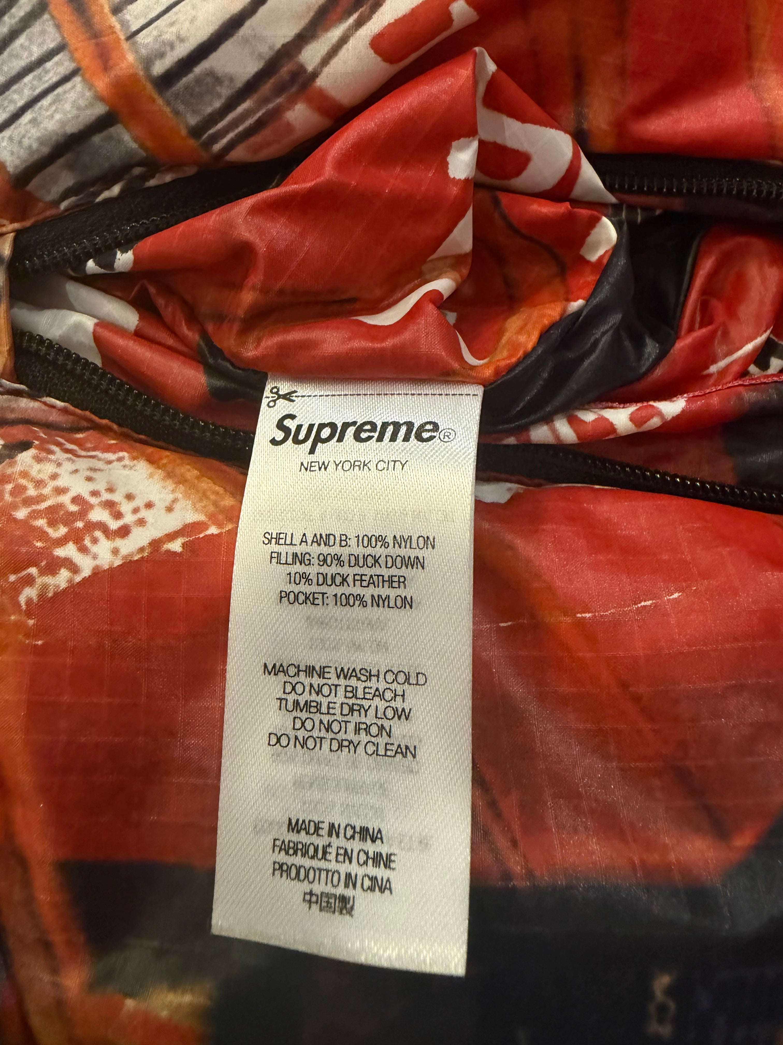 Supreme Reversible Featherweight Puffer Jacket - Demon Red