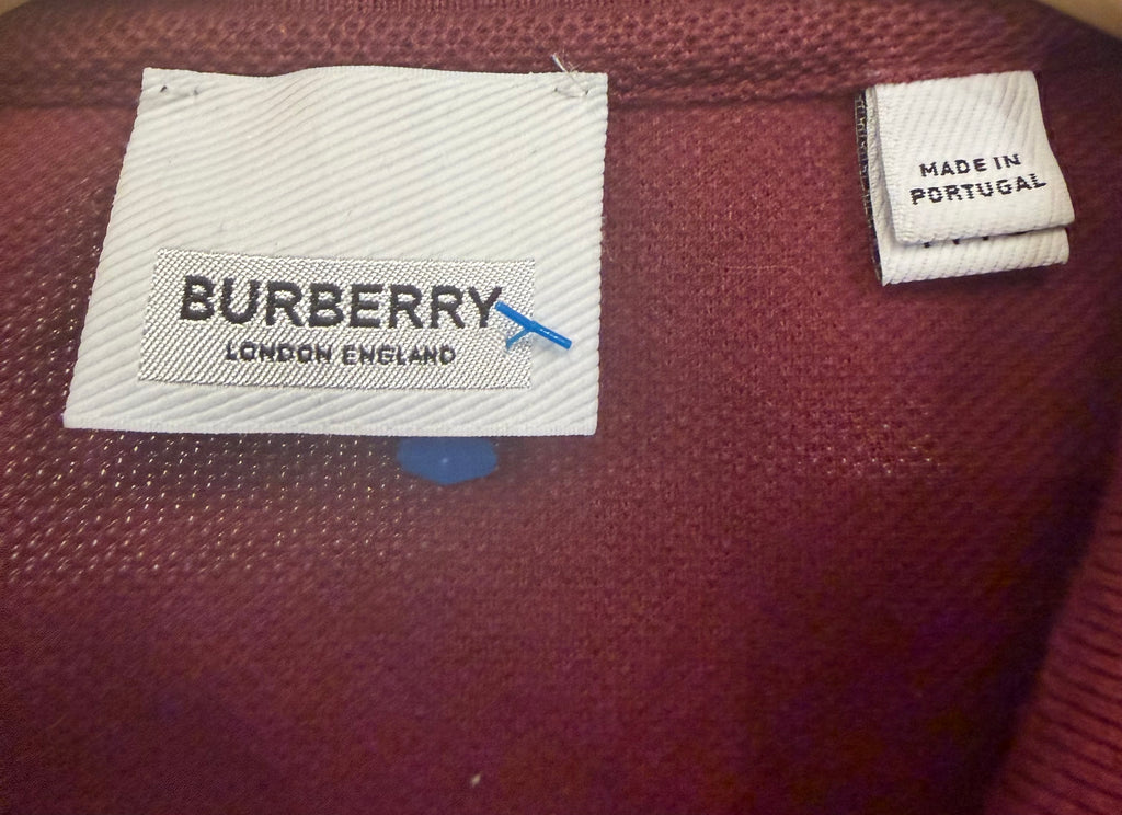 Burberry Polo Shirt - Maroon