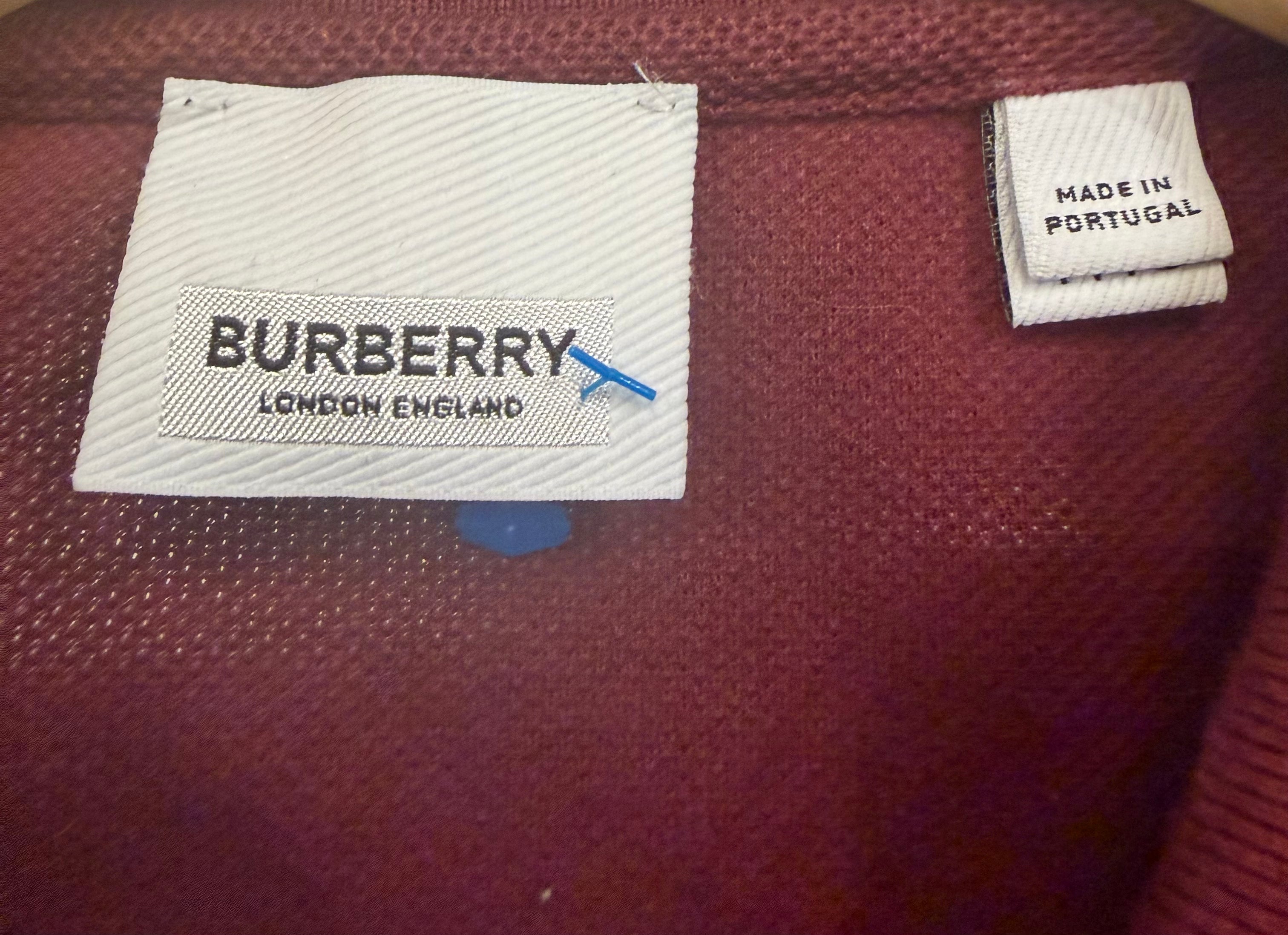 Burberry Polo Shirt - Maroon