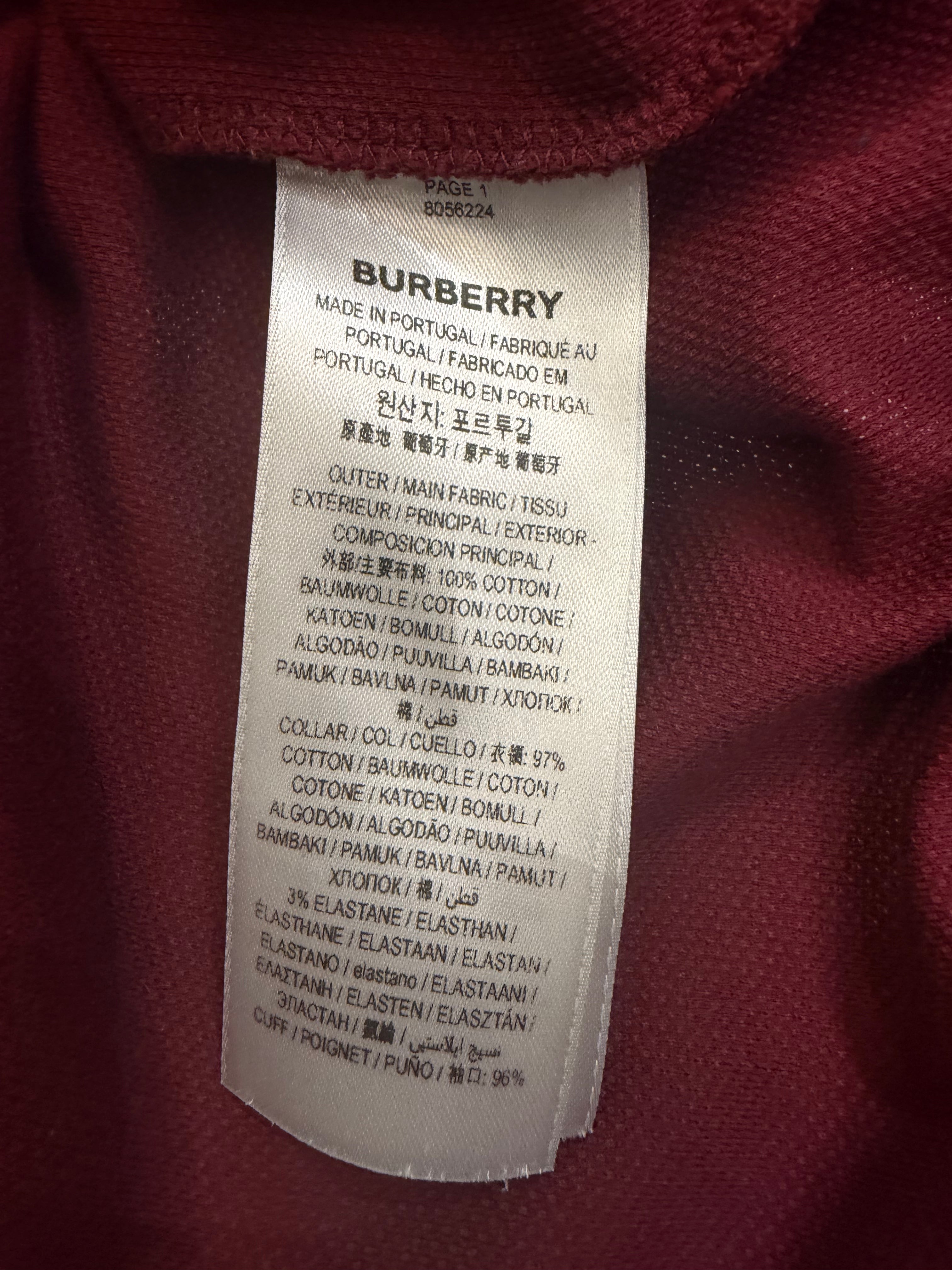 Burberry Polo Shirt - Maroon