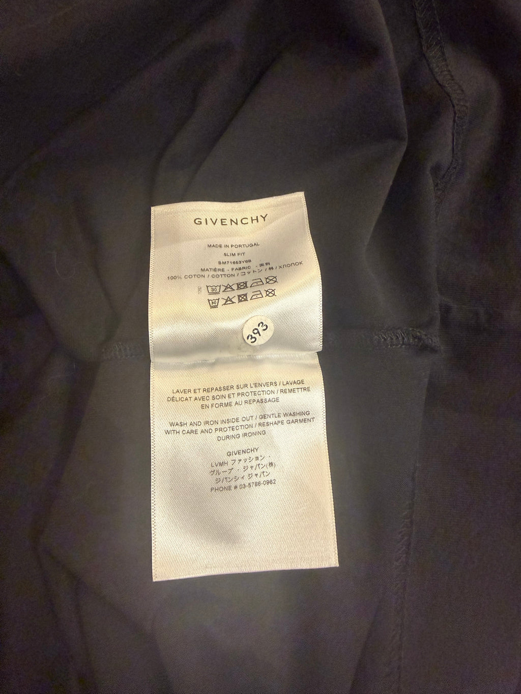Givenchy Paris Reverse Oversized Tee - Black