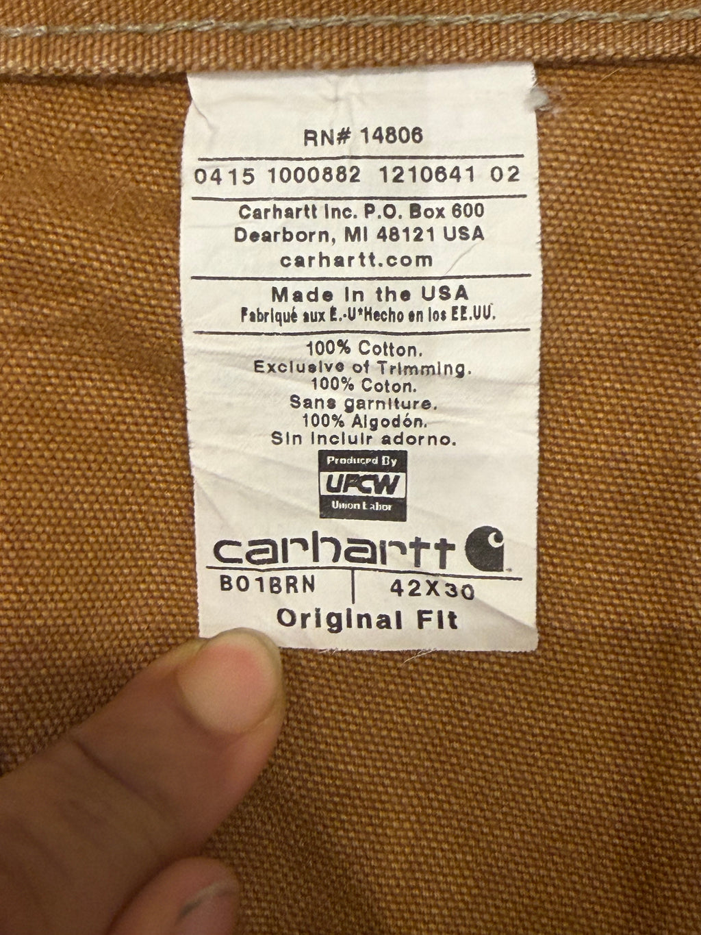 Carhartt Double Knee Carpenter Pants - Tan