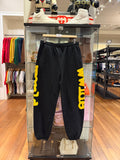 Sp5der Beluga Sweatpants-Black/Yellow