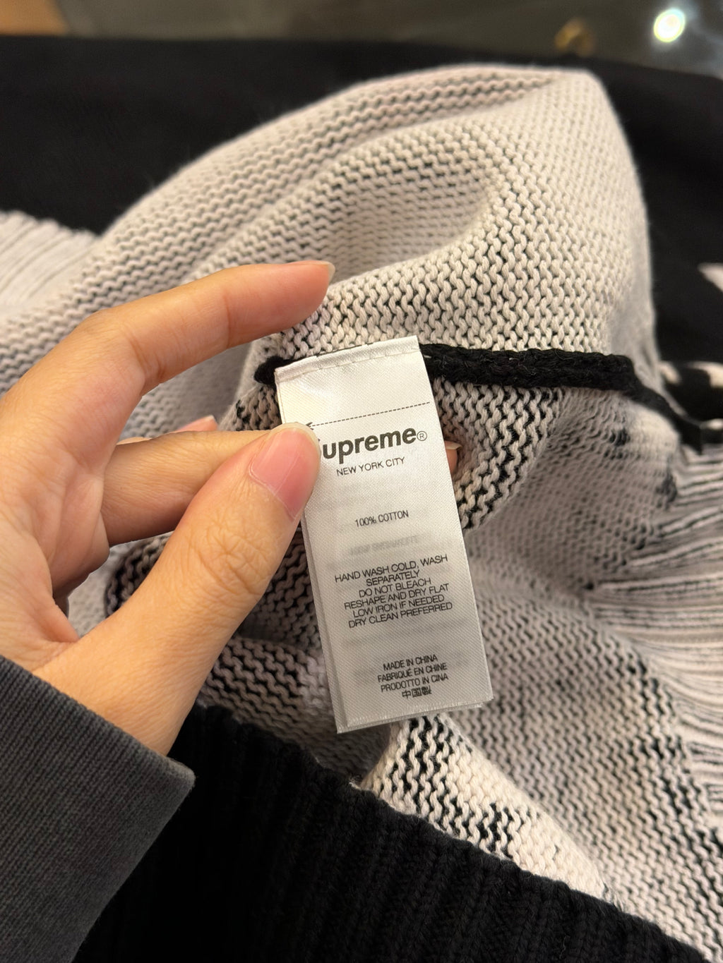 Supreme Futura Sweater- Black/White