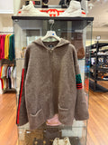 Stüssy x Denim Tears Wool Cardigan Knit Zip-Up Sweater in Grey (FW22)