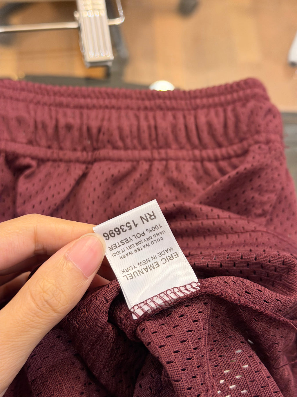 Eric Emanuel Basic Mesh Shorts - Maroon/Blue