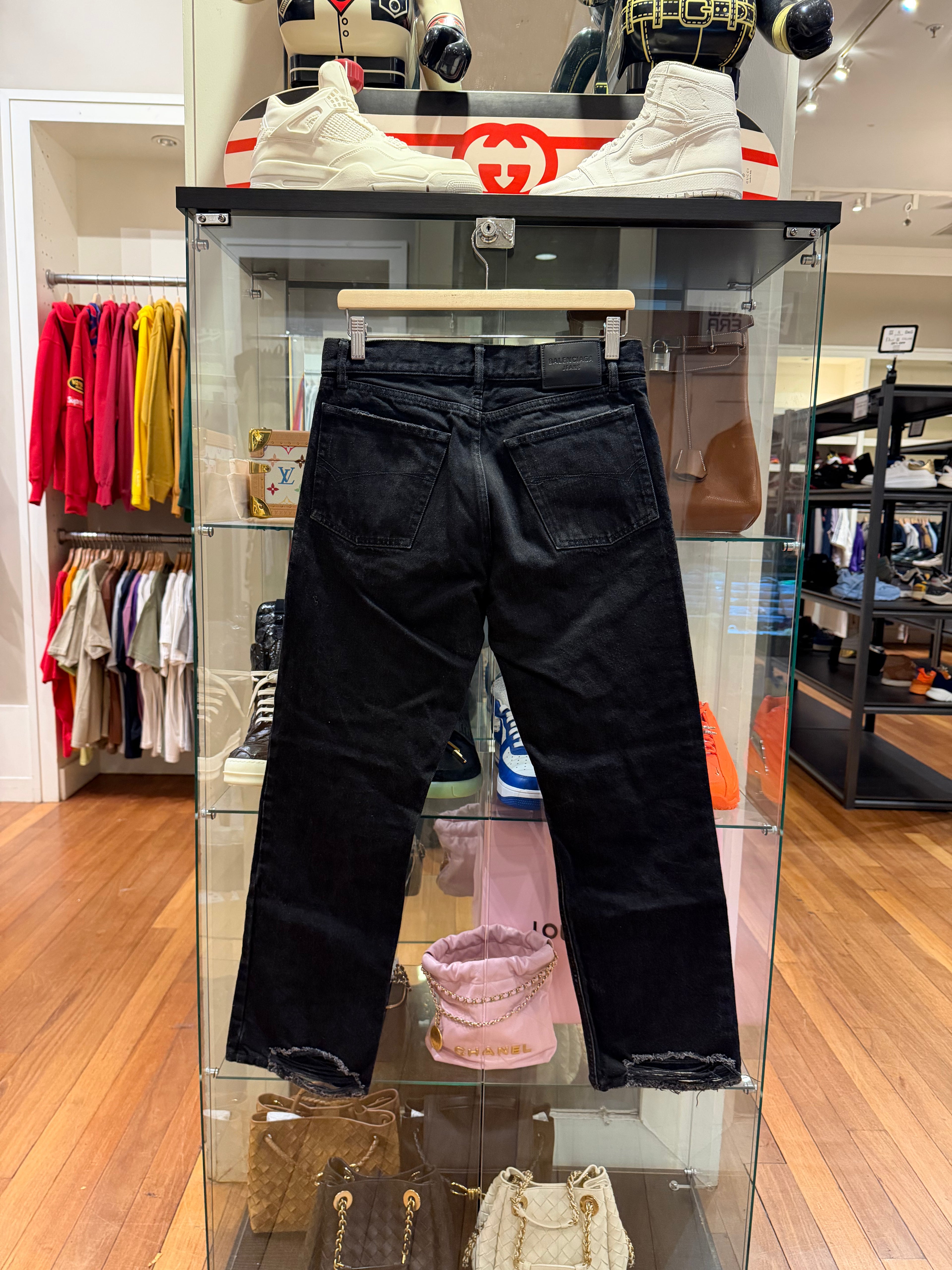 Balenciaga Straight Dark Denim Jeans