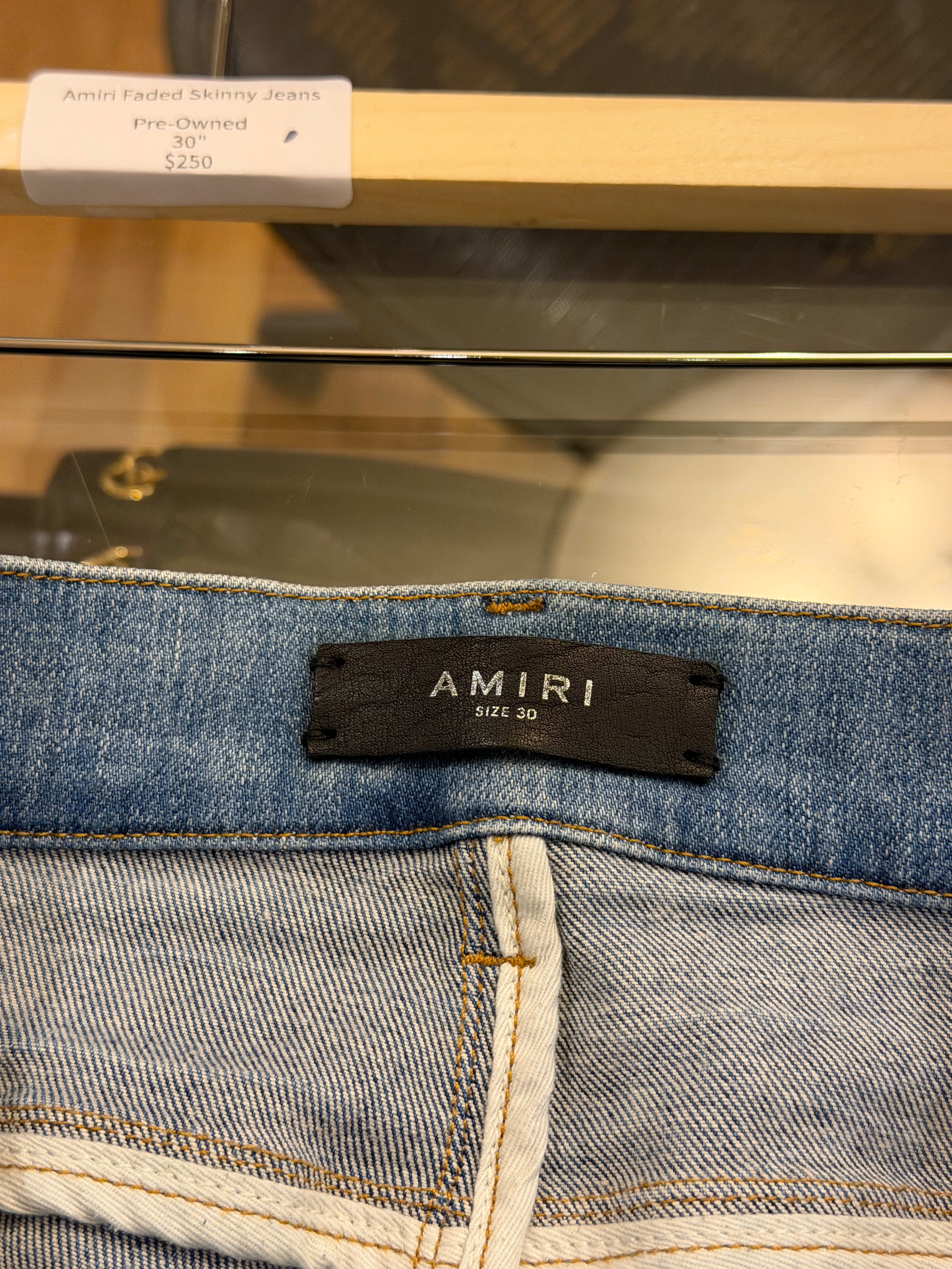 Amiri Faded Skinny Jeans