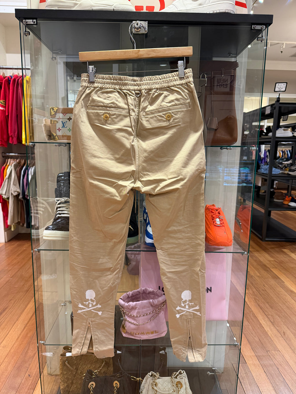 Mastermind Japan Logo Embroidered Trousers - Khaki