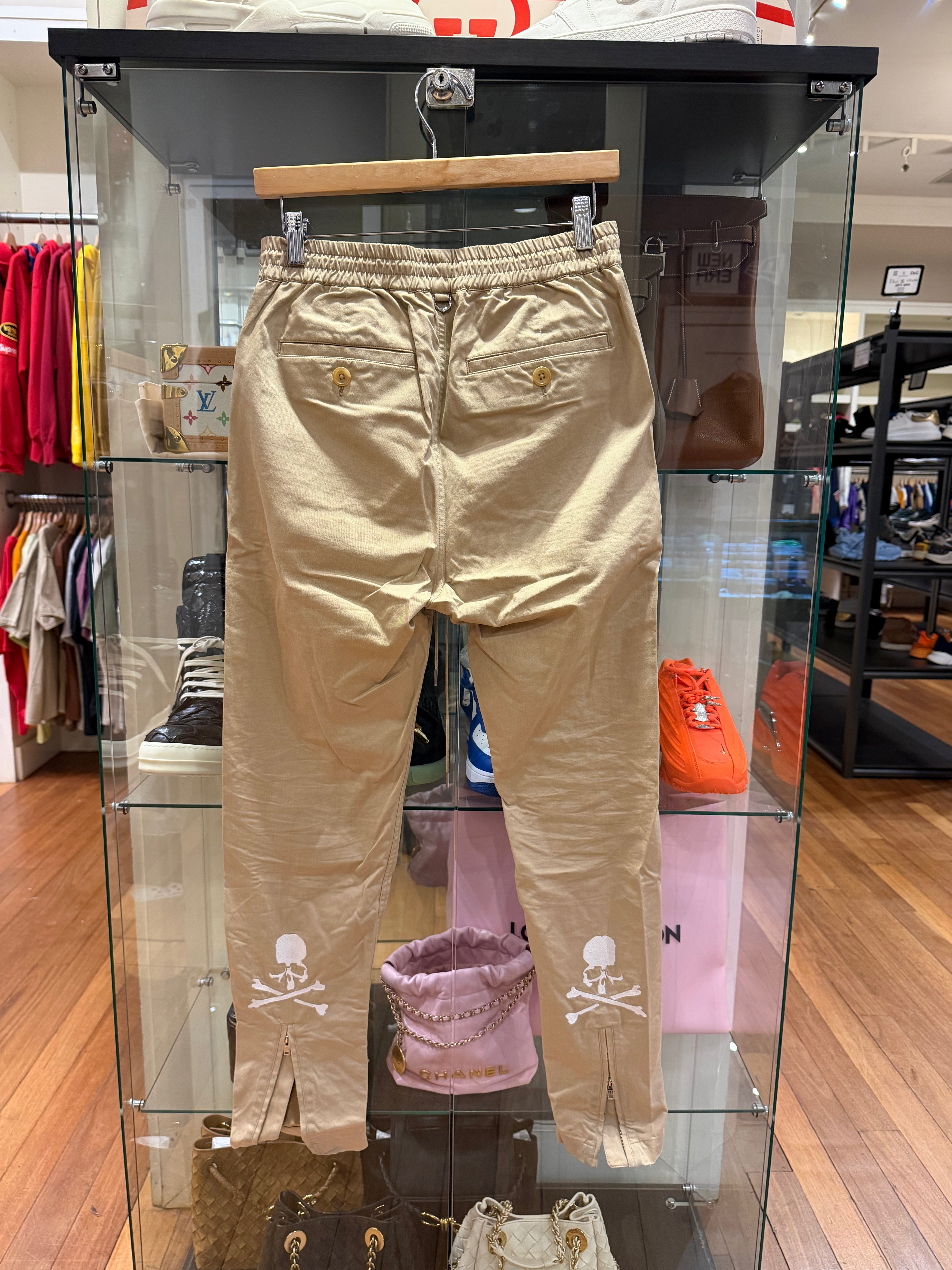 Mastermind Japan Logo Embroidered Trousers - Khaki