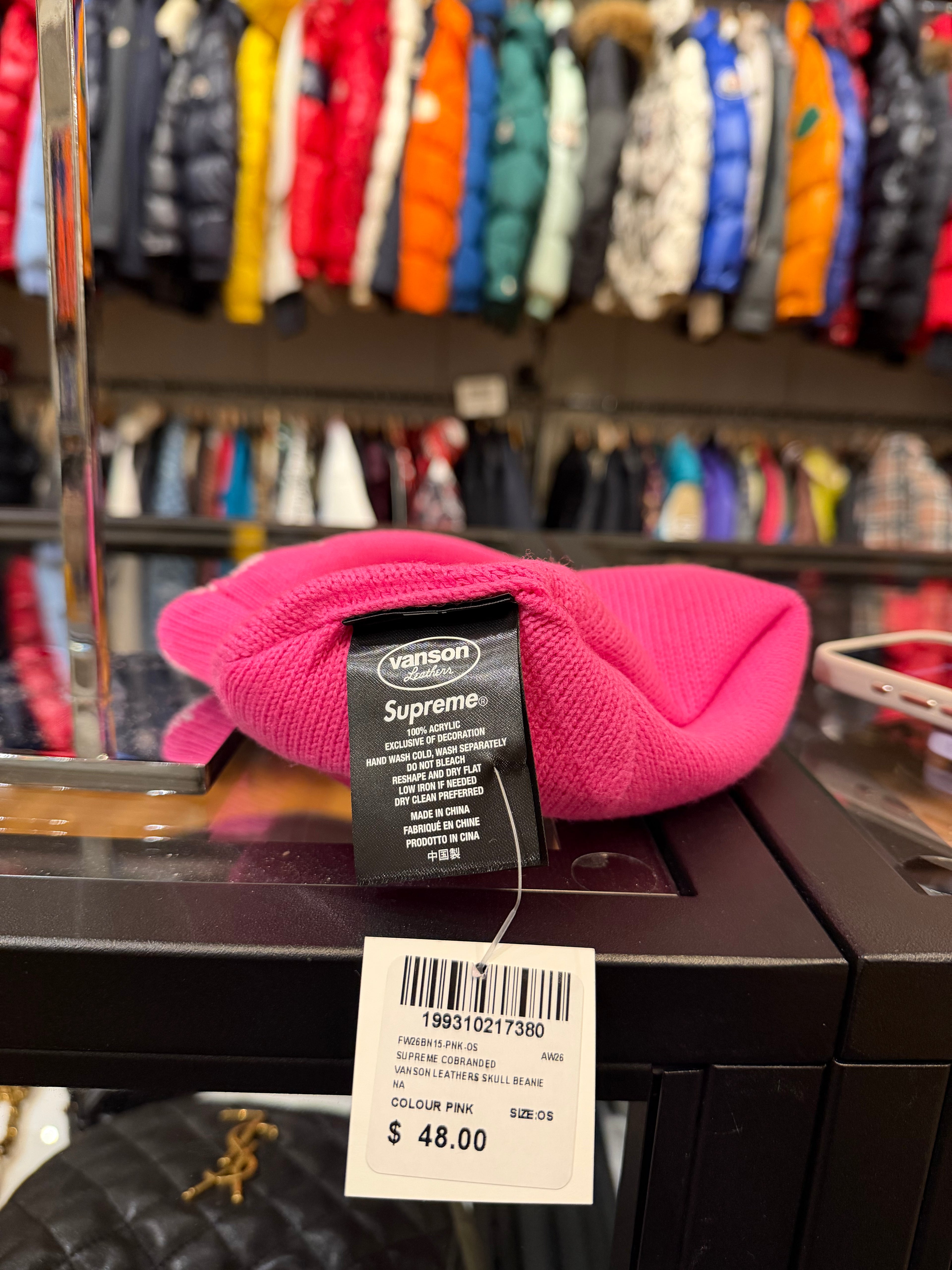 Supreme x Vanson Leathers Skull Beanie