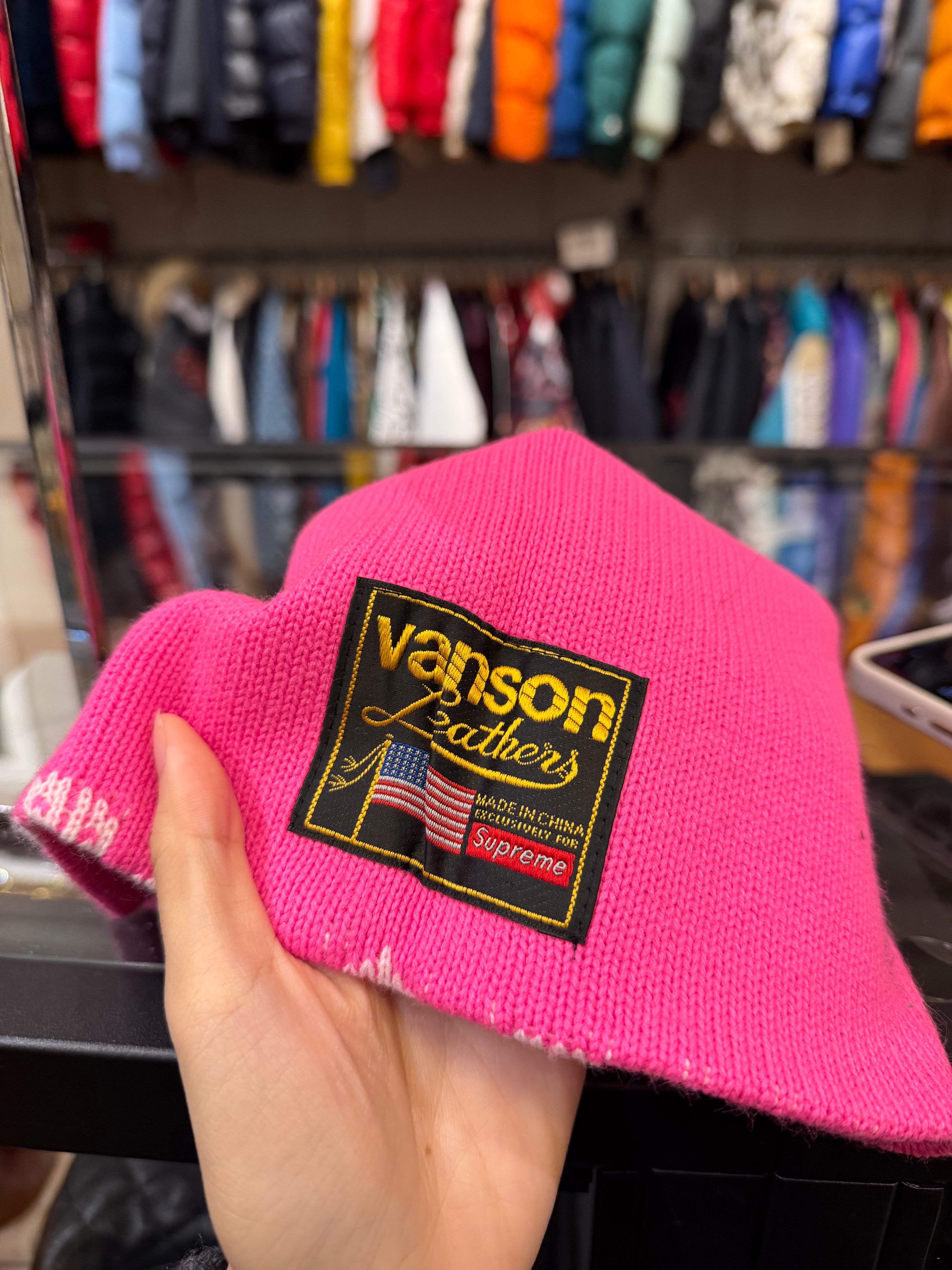 Supreme x Vanson Leathers Skull Beanie