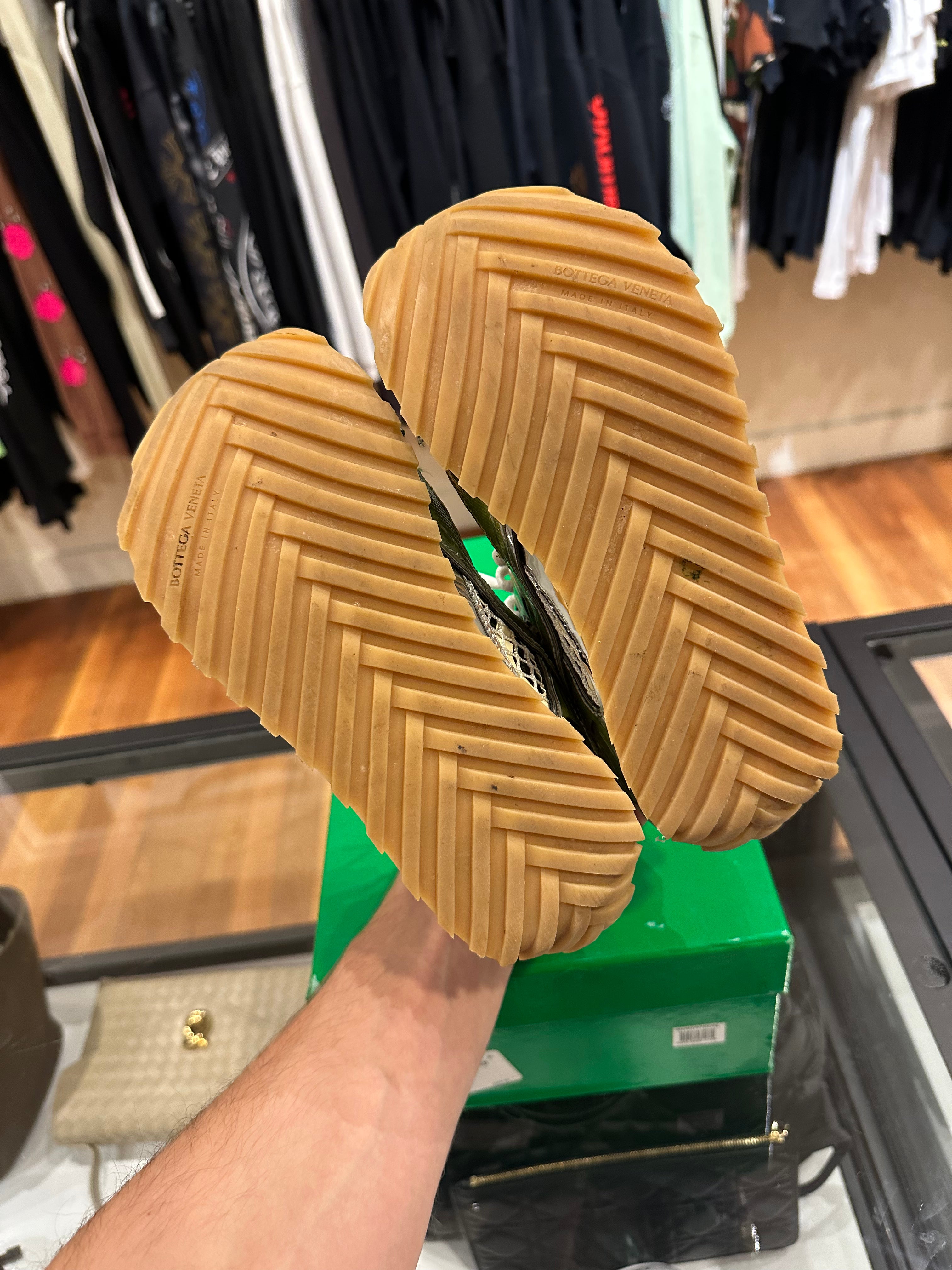 Bottega Veneta Orbit Sneaker - Olive