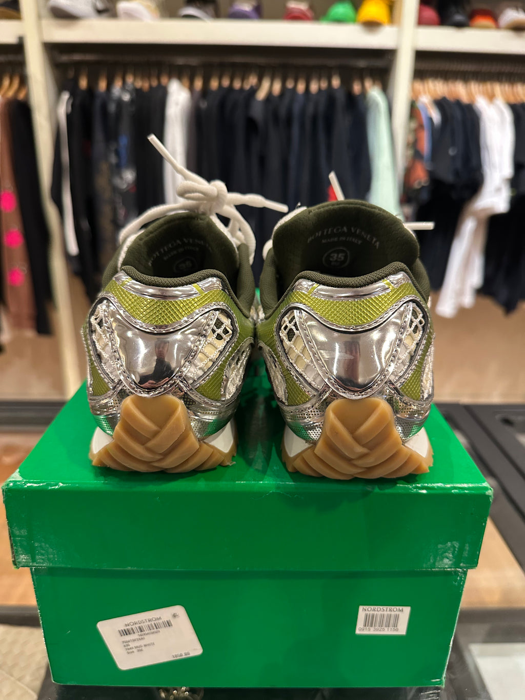 Bottega Veneta Orbit Sneaker - Olive