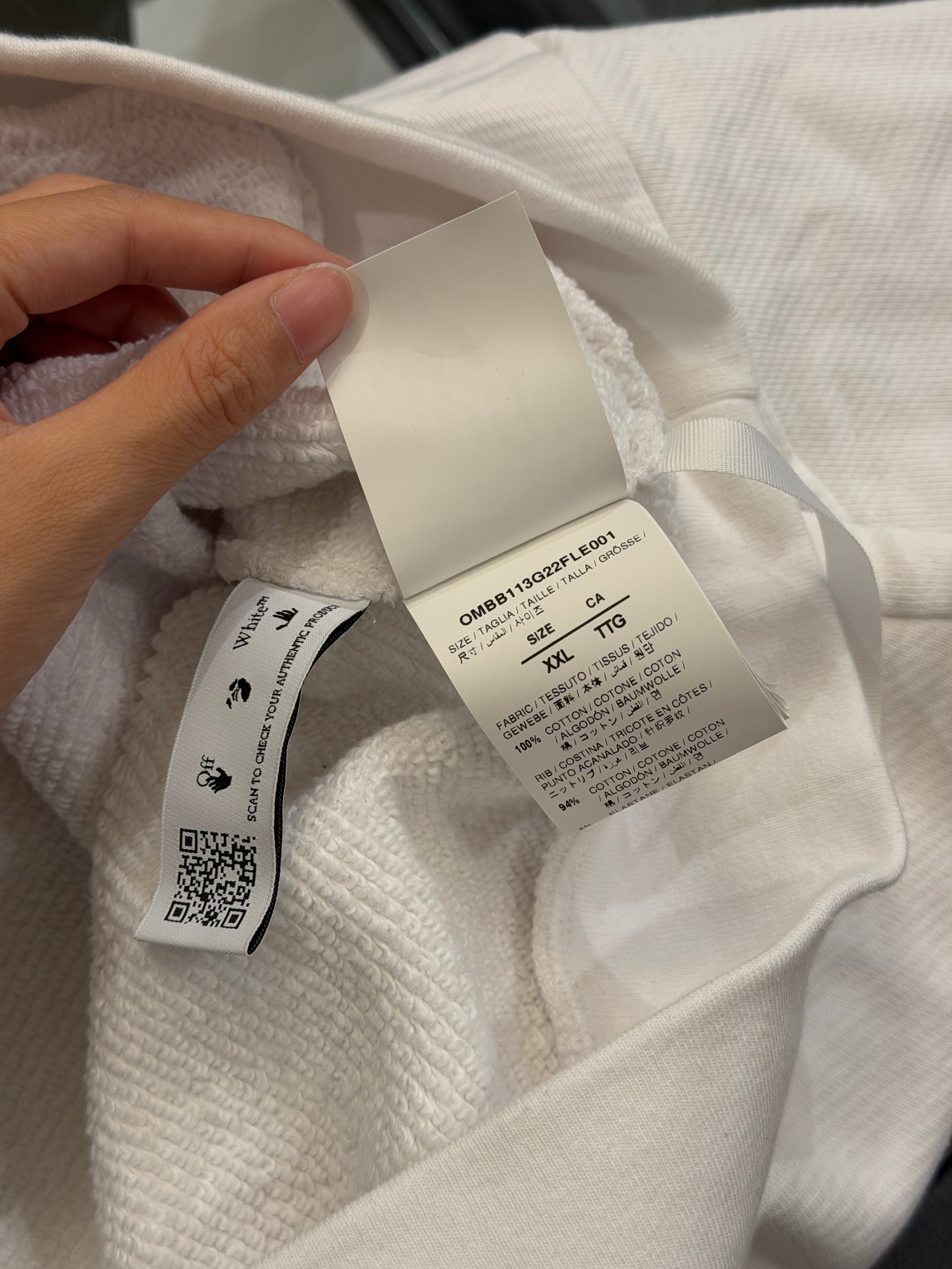 Off-White Post Archive Faction Embroidered Hoodie - White