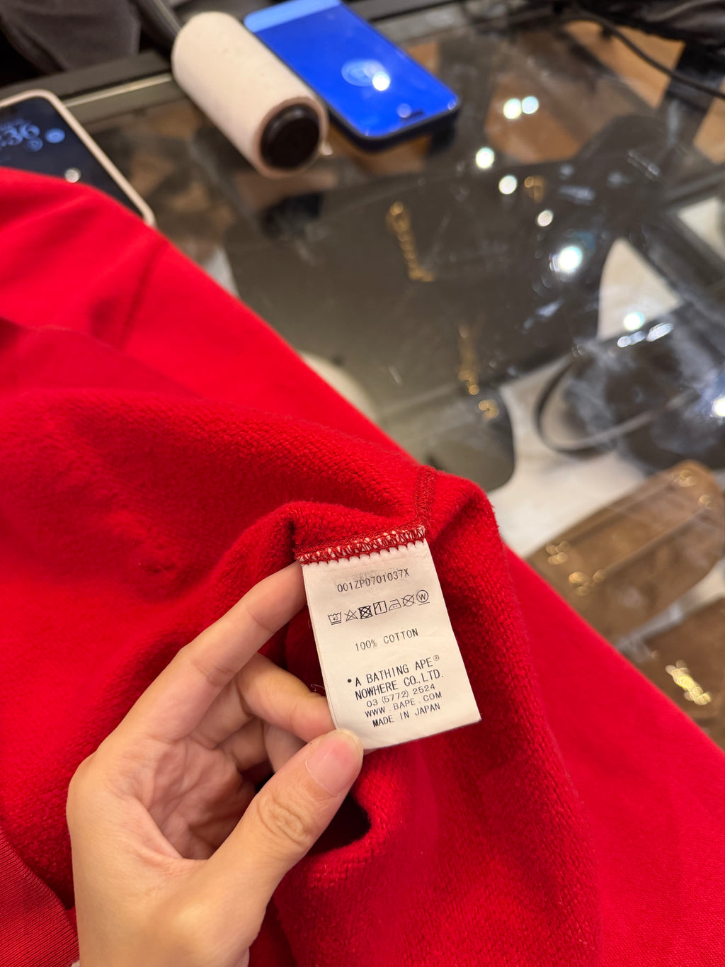 Bape Split Camo Ape Head Full Zip Hoodie - Red