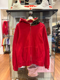 Bape Split Camo Ape Head Full Zip Hoodie - Red