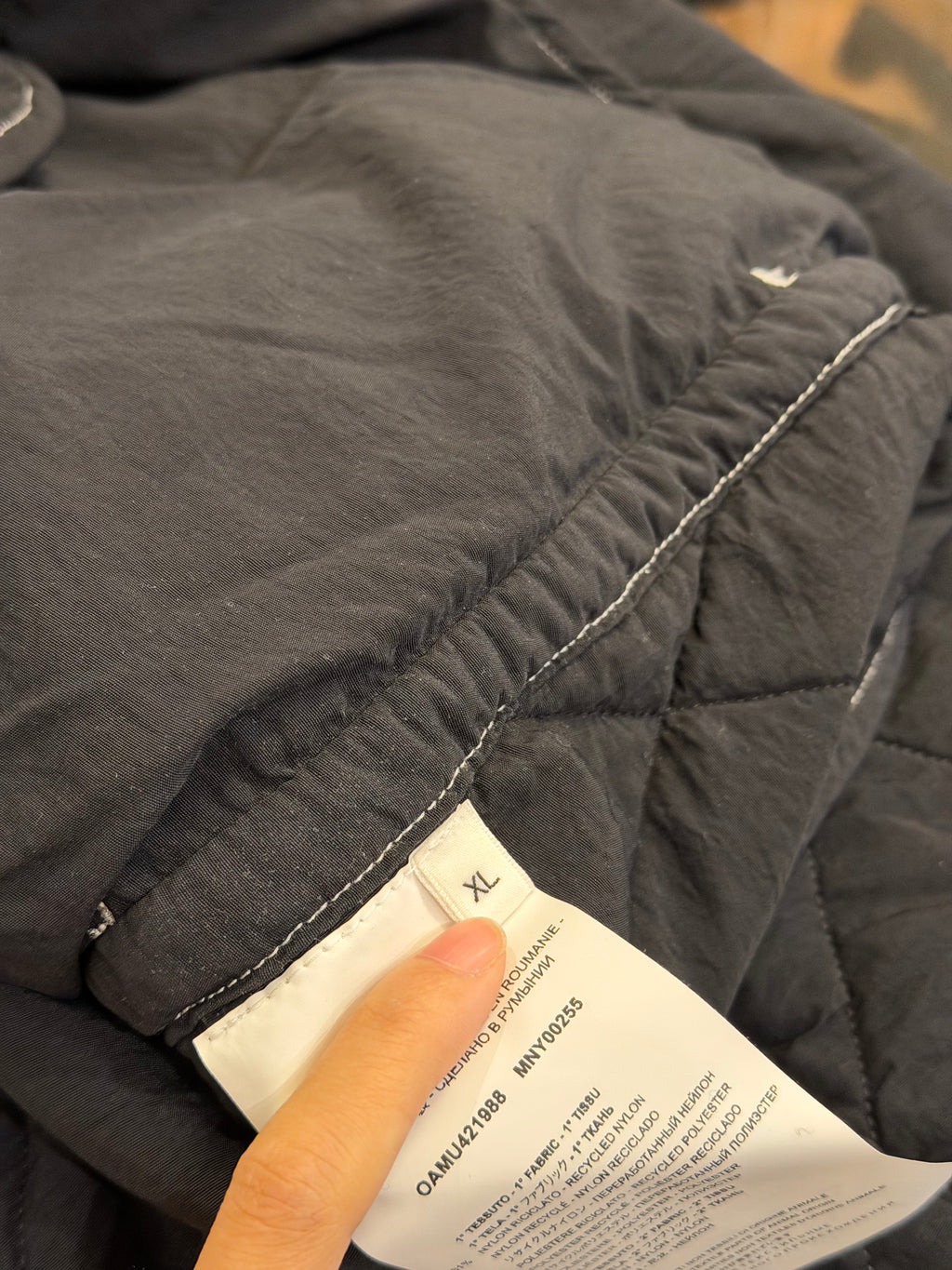 OAMC Quilted Combat LinerJacket - Black