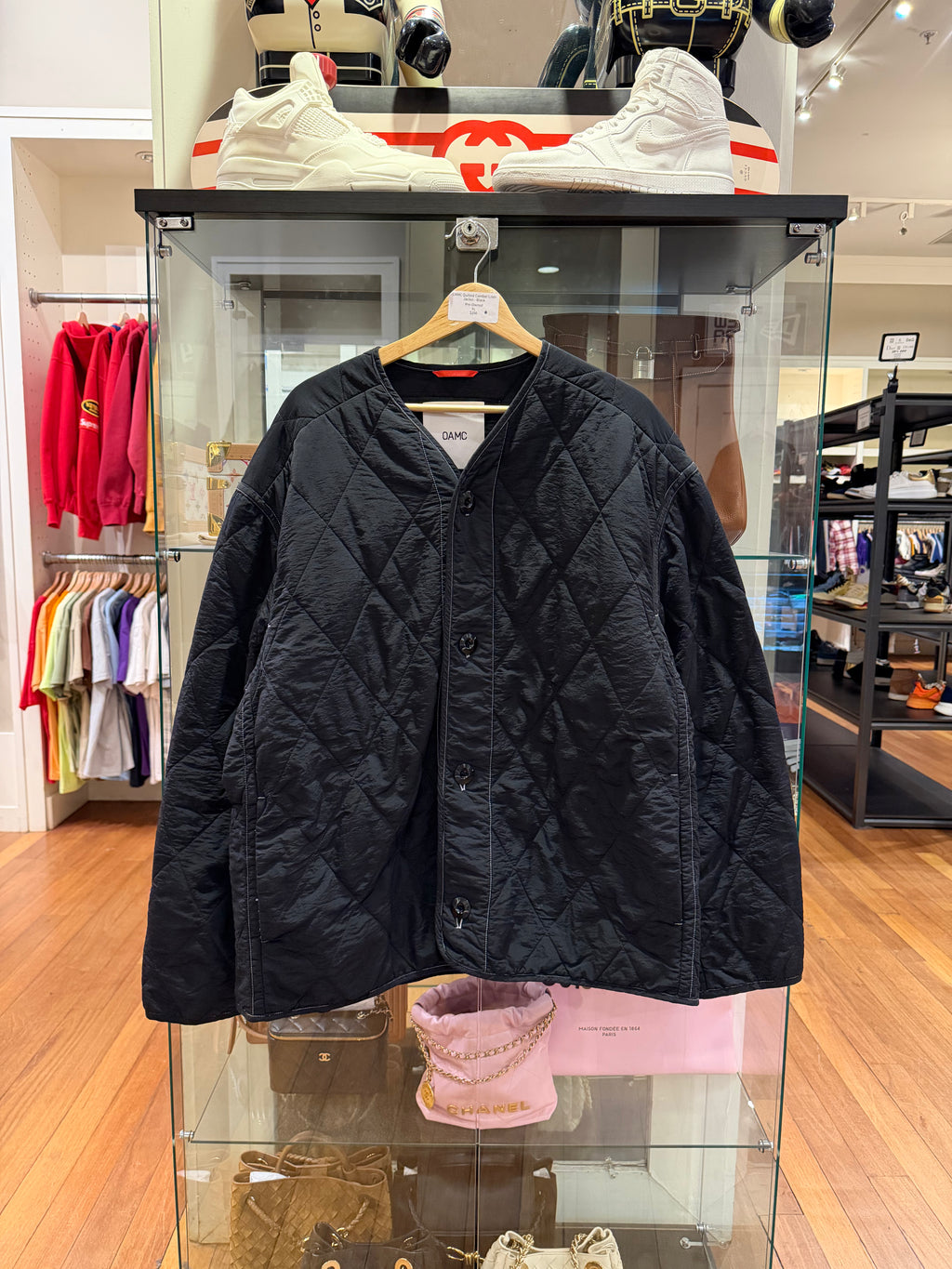 OAMC Quilted Combat LinerJacket - Black