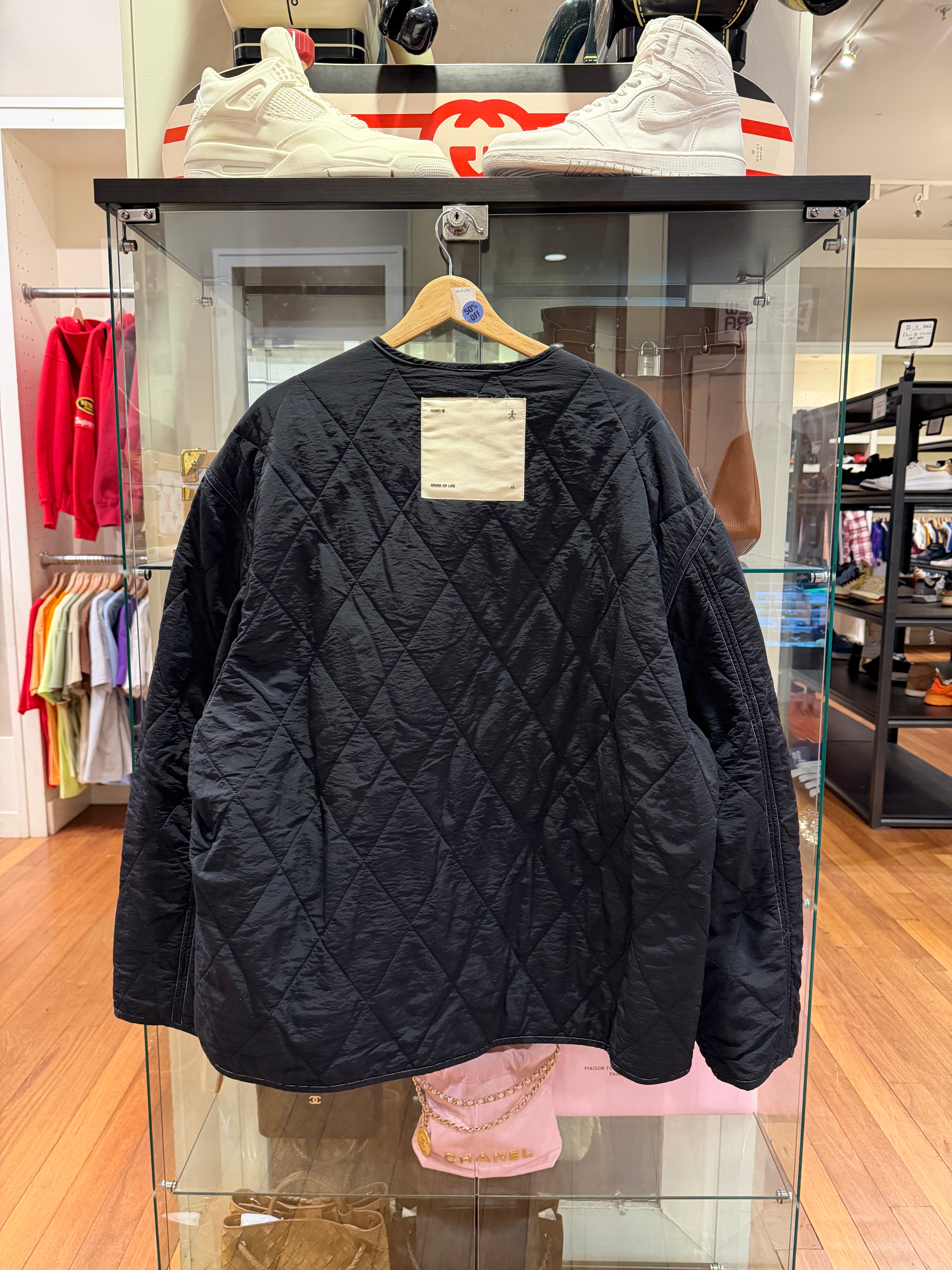 OAMC Quilted Combat LinerJacket - Black